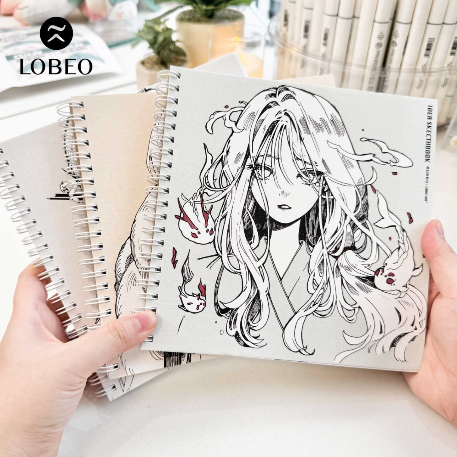 Sổ vẽ Zumeo x Lobeo Idea Sketchbook 200gsm 36 tờ 18x18cm