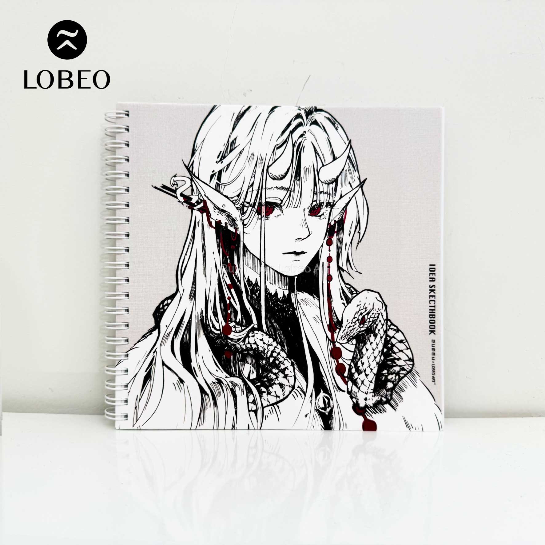 Sổ vẽ Zumeo x Lobeo Idea Sketchbook 200gsm 36 tờ 18x18cm