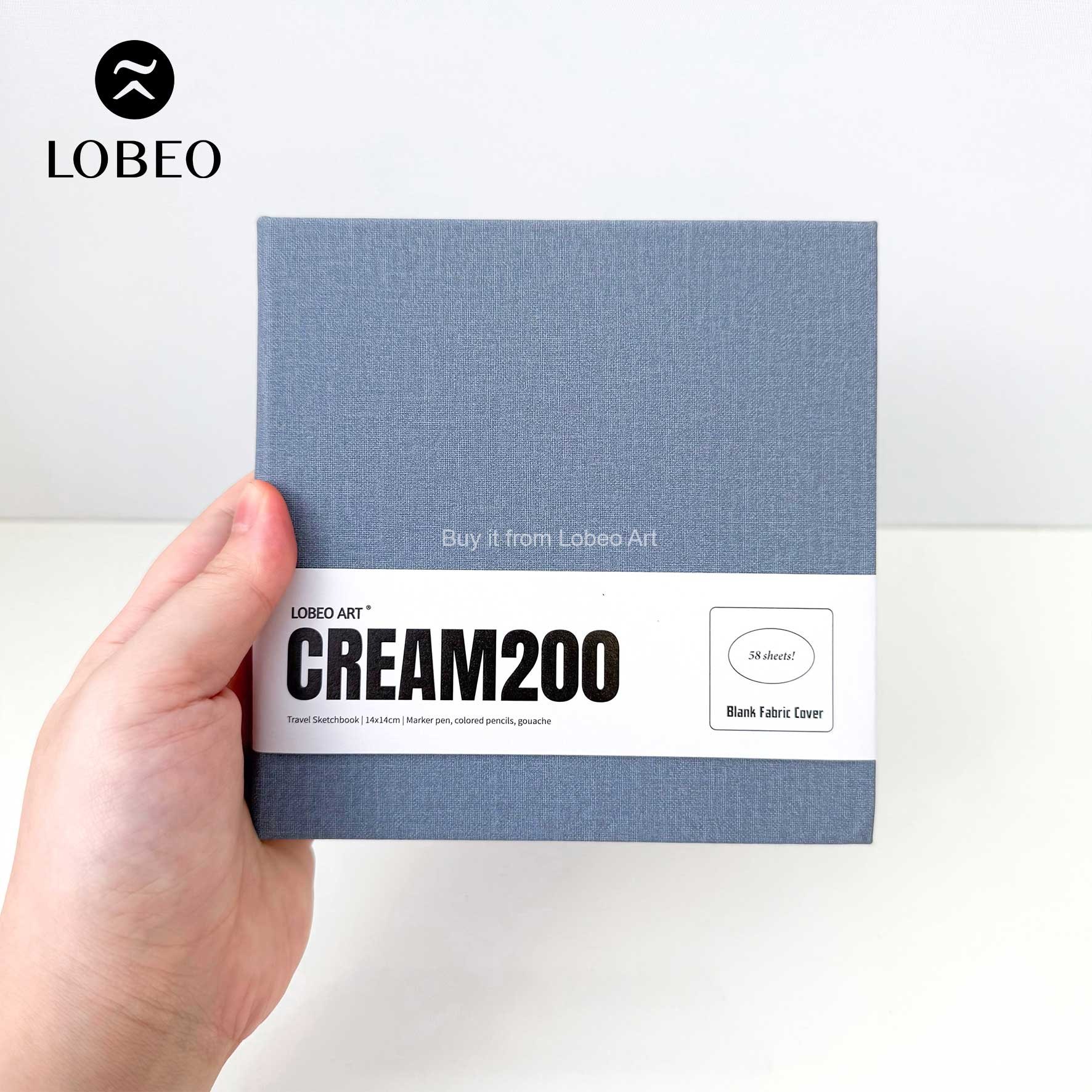 Sổ vẽ Lobeo Cream200 58 tờ gáy khâu 200gsm