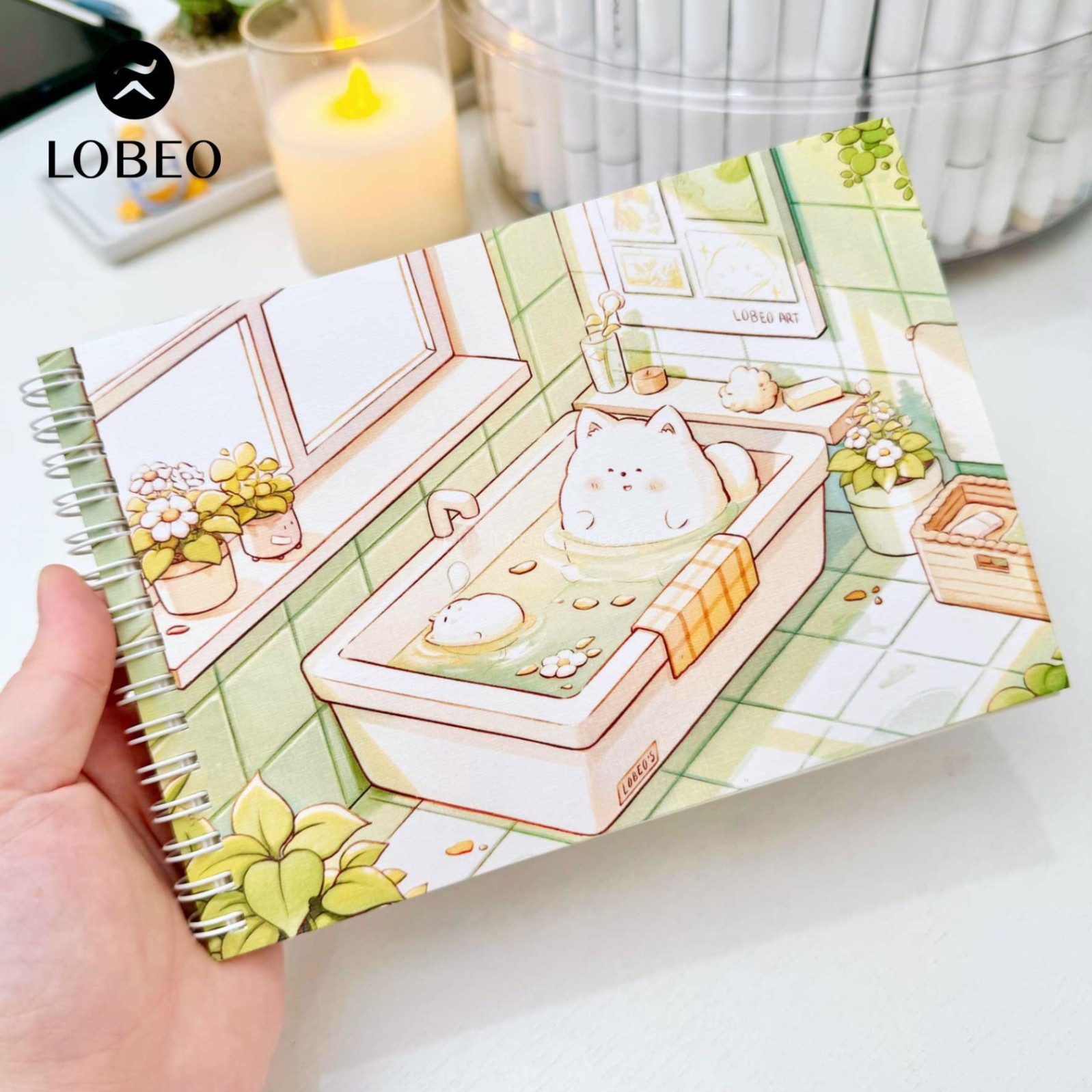 Sổ Lobeo Cream Artwork 160gsm 32 tờ