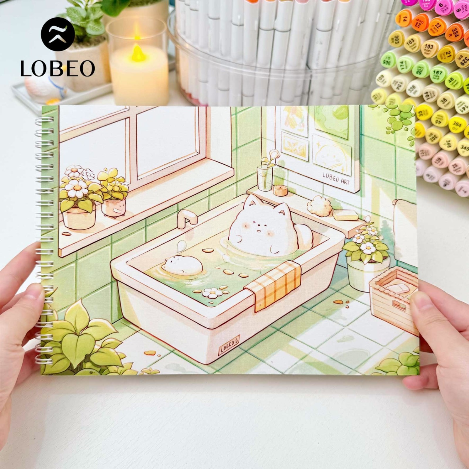 Sổ Lobeo Cream Artwork 160gsm 32 tờ