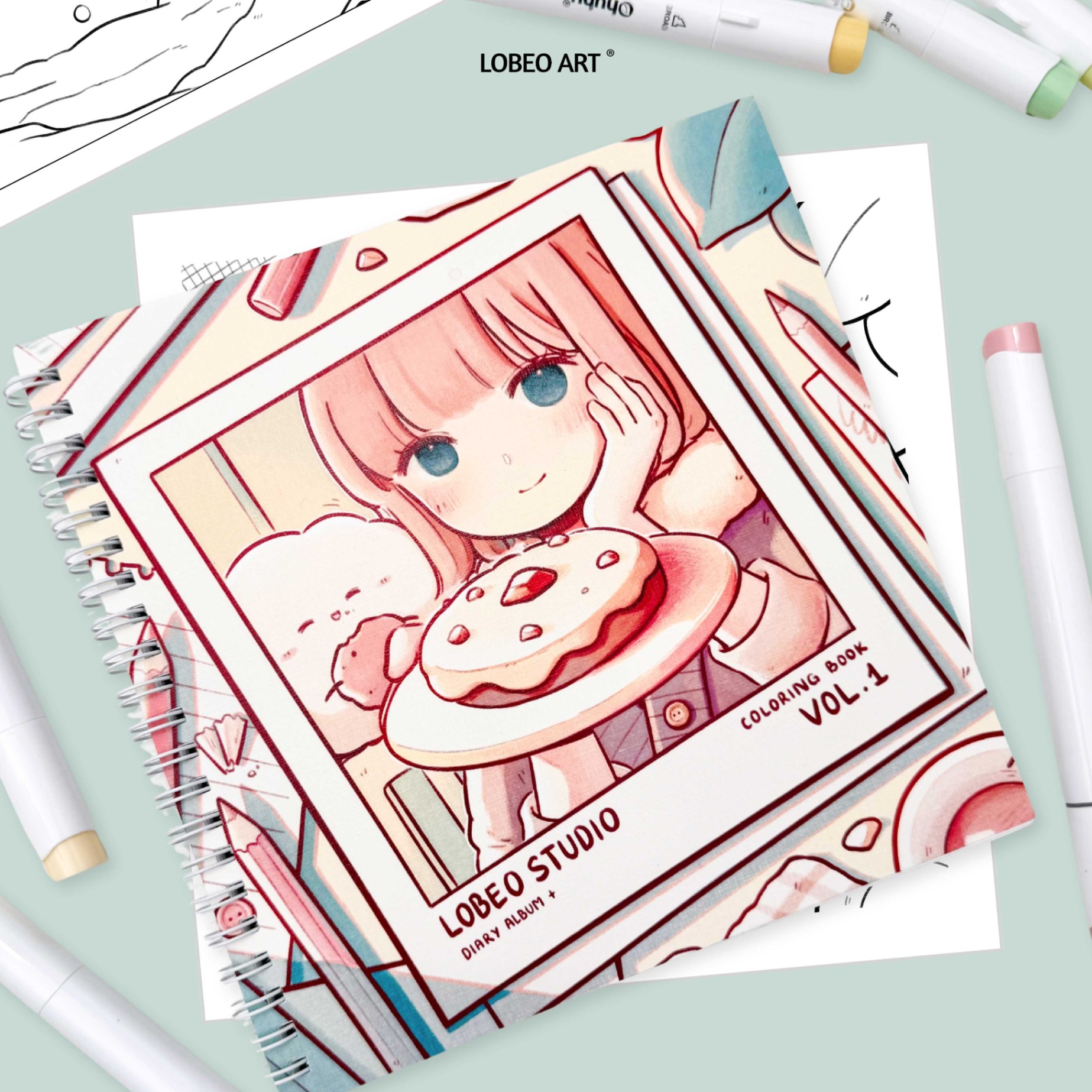 Sổ tô màu Lobeo Diary Album Vol.1