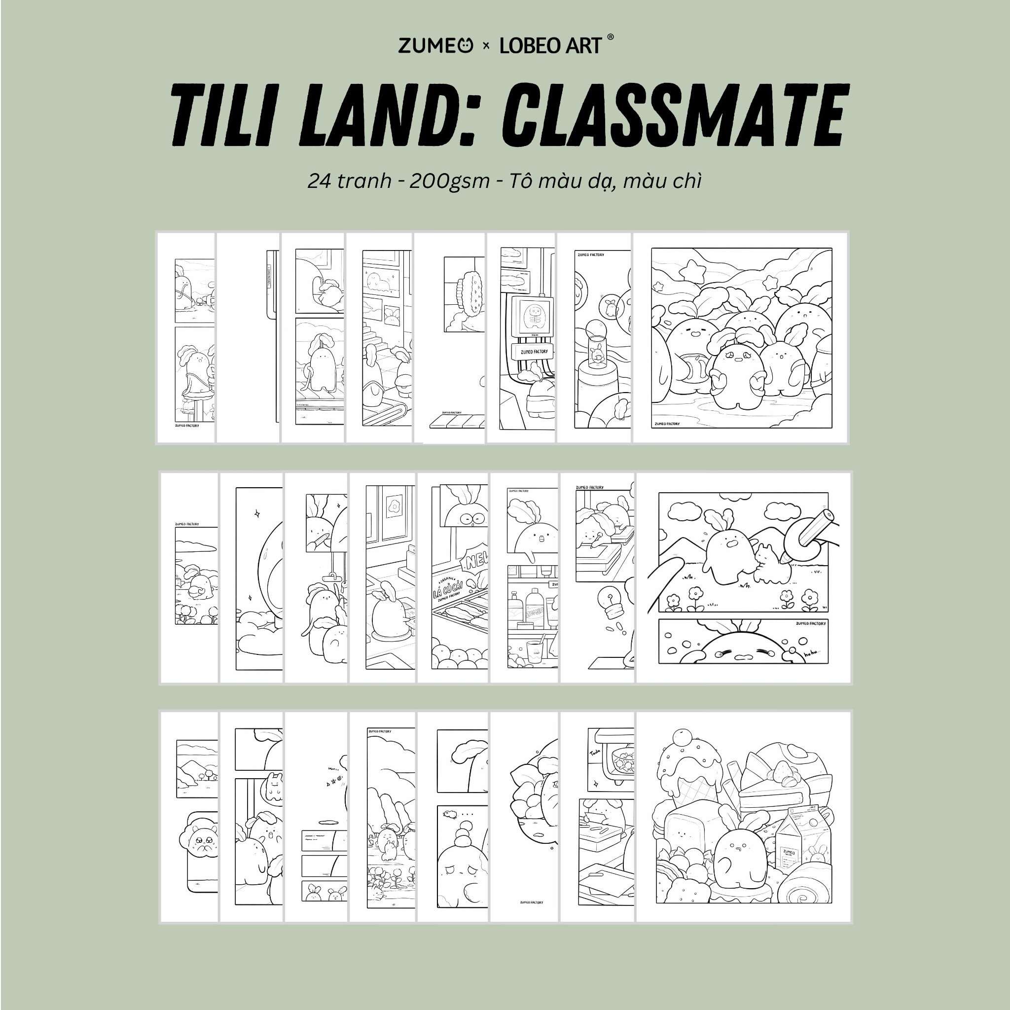 Sổ tô màu Tili Land - Chap 1: Classmate (LobeoxZumeo)