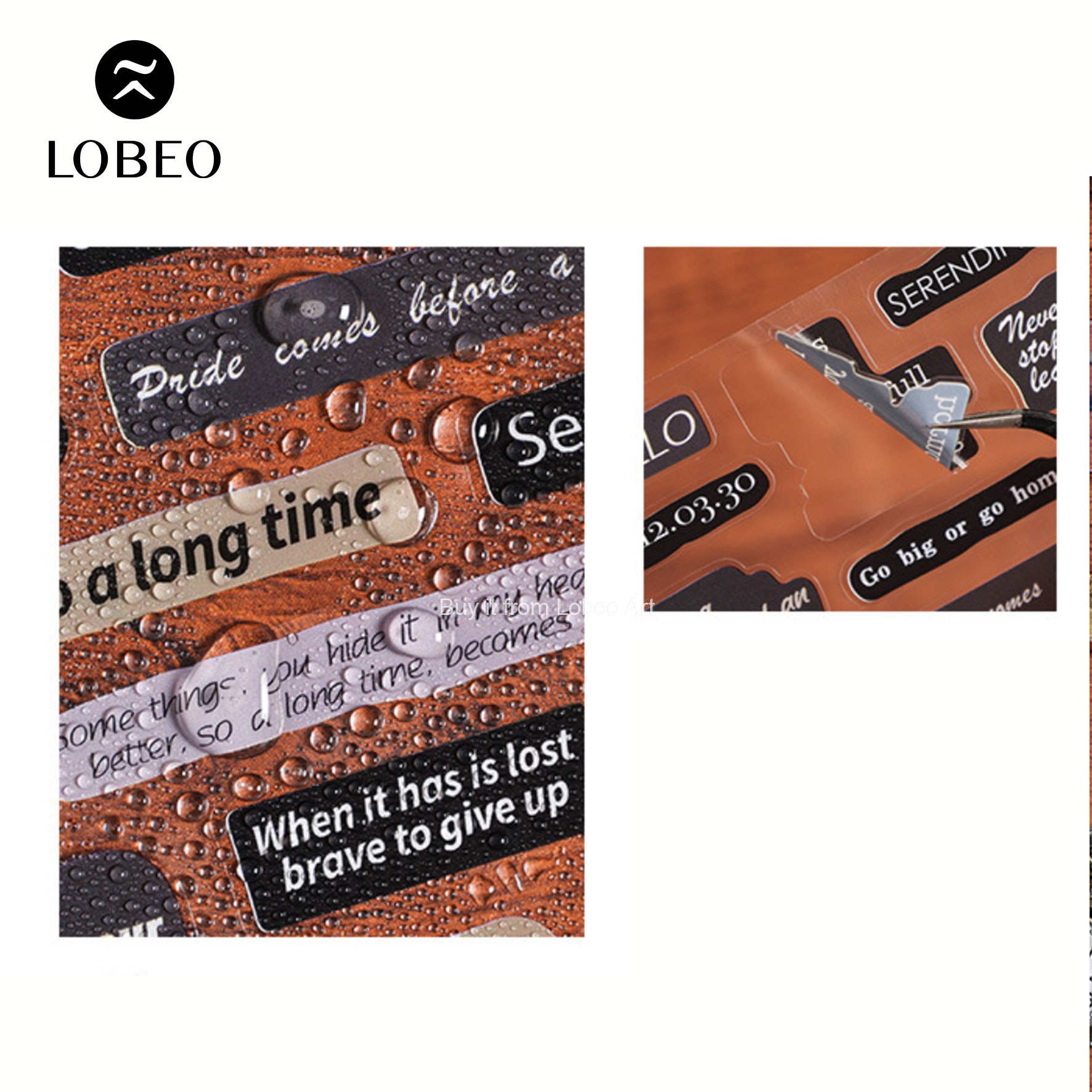 Sticker câu quotes PET chống nước