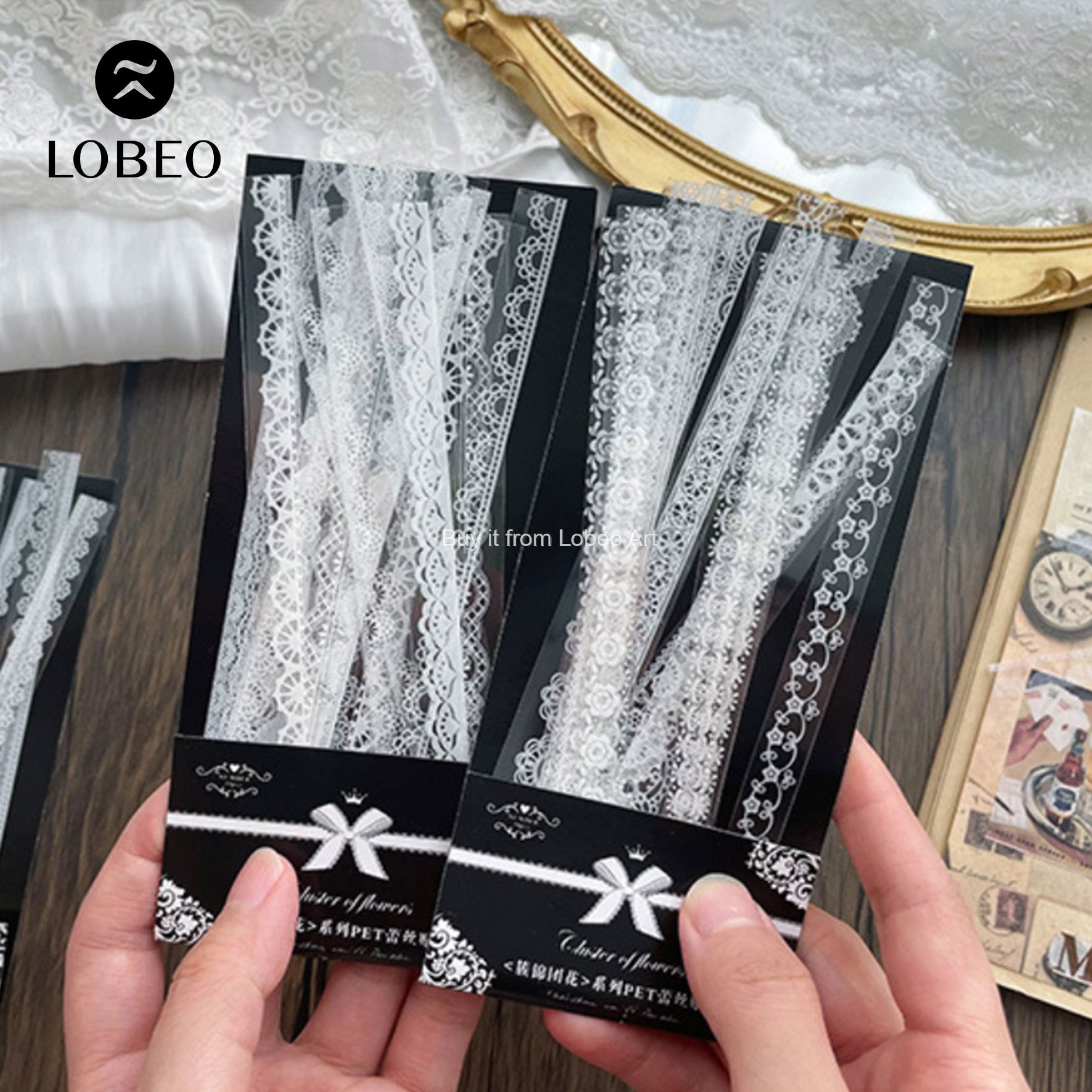 Sticker trang trí dạng ren