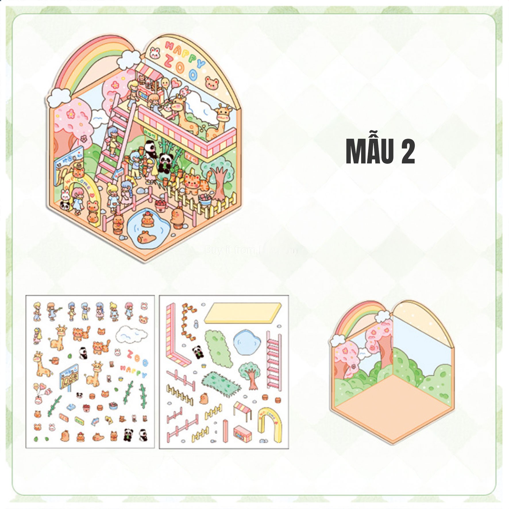 Sticker mô hình Isometric MS01