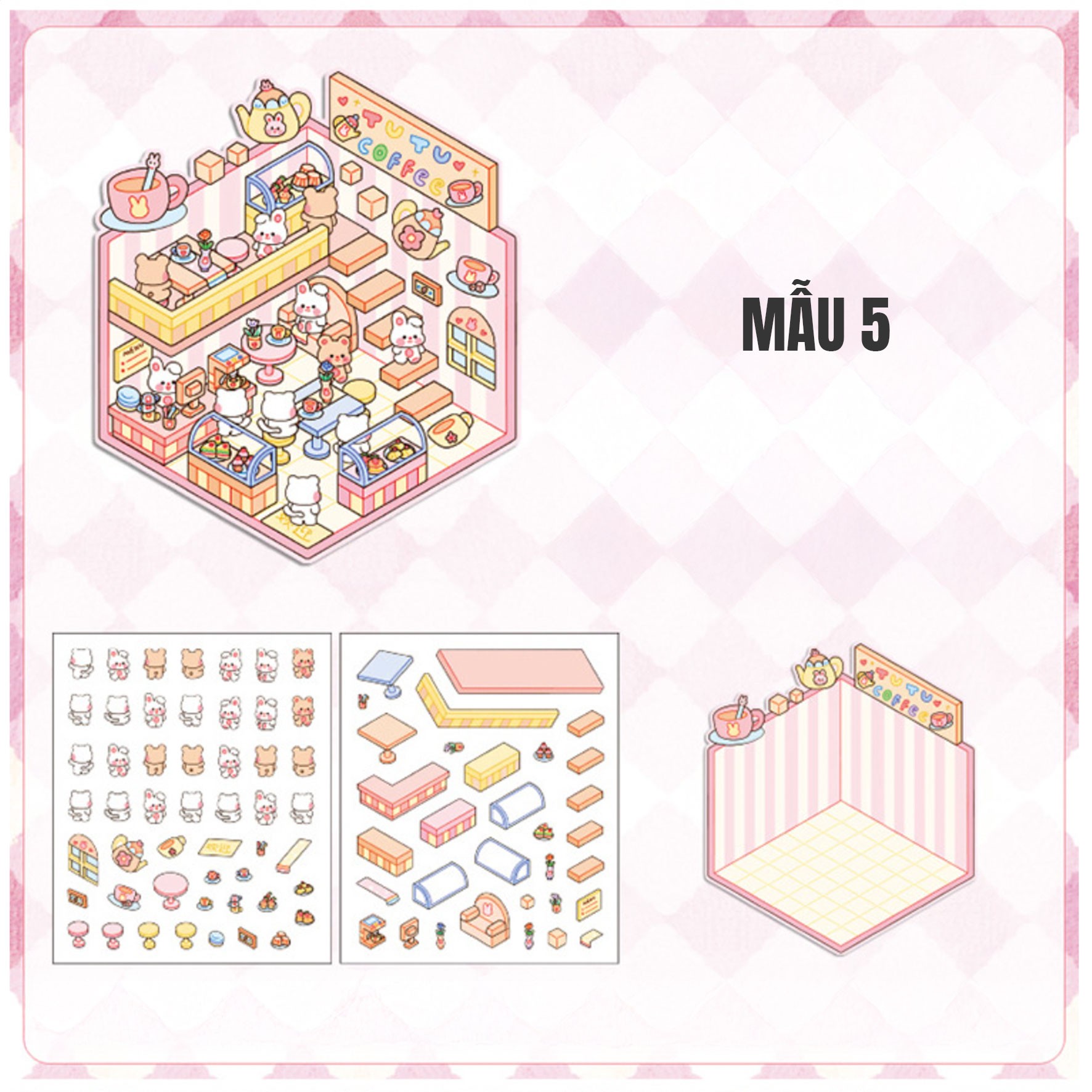 Sticker mô hình Isometric MS01