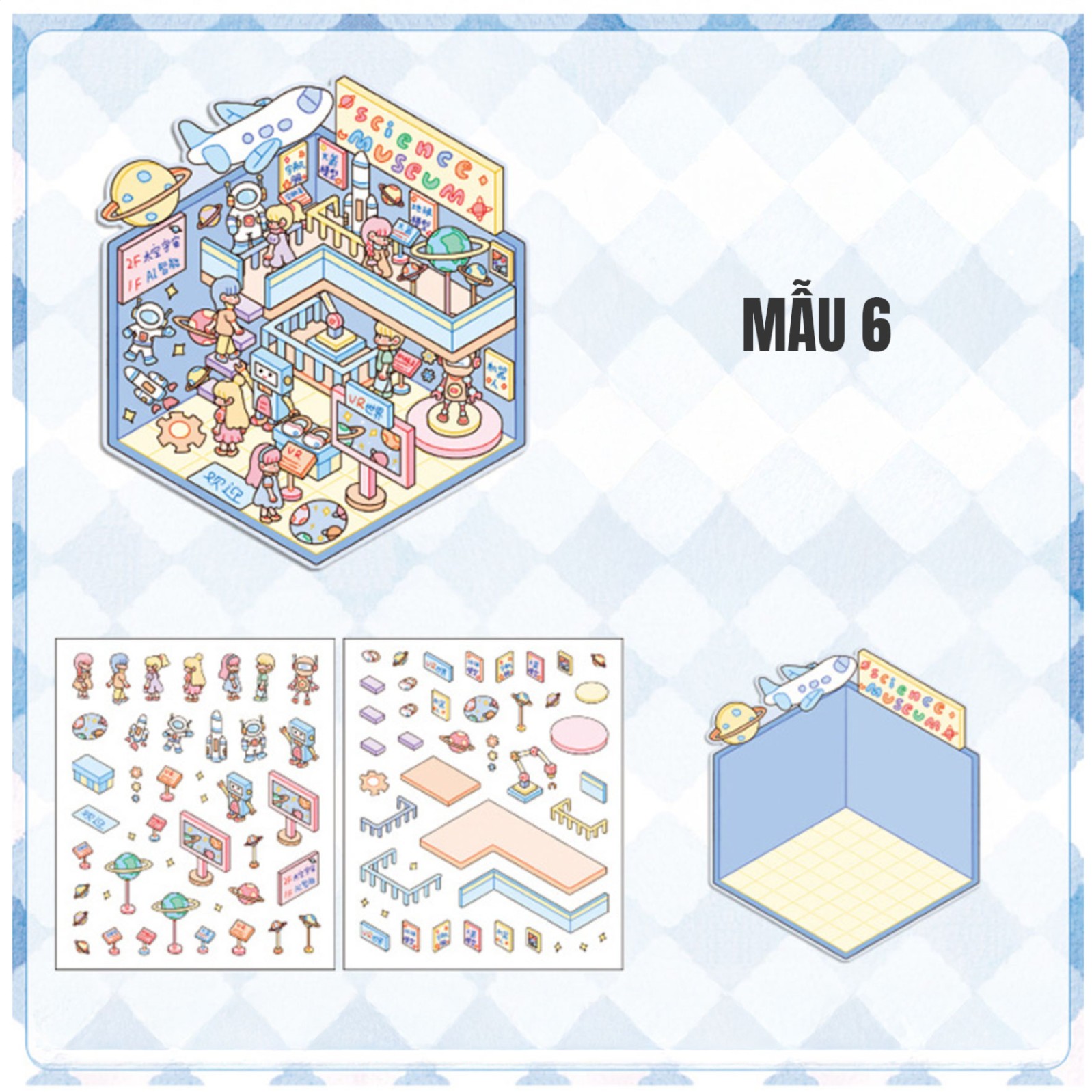 Sticker mô hình Isometric MS01