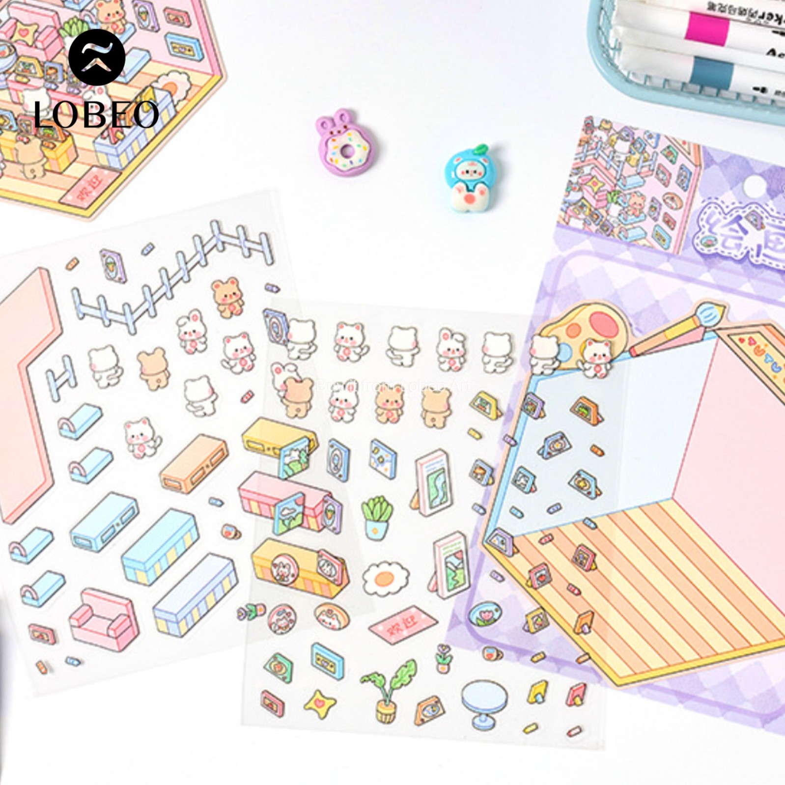 Sticker mô hình Isometric MS01