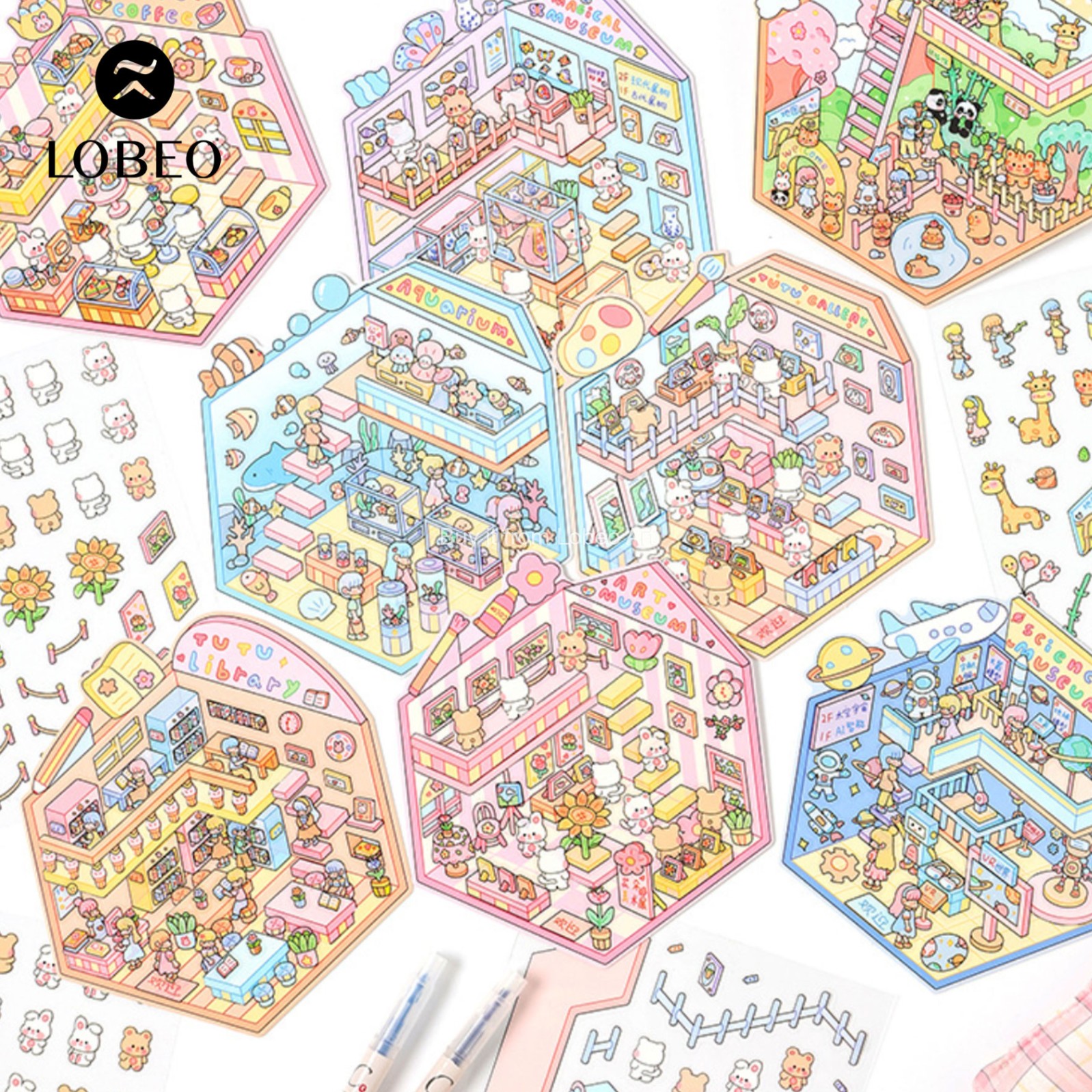 Sticker mô hình Isometric MS01