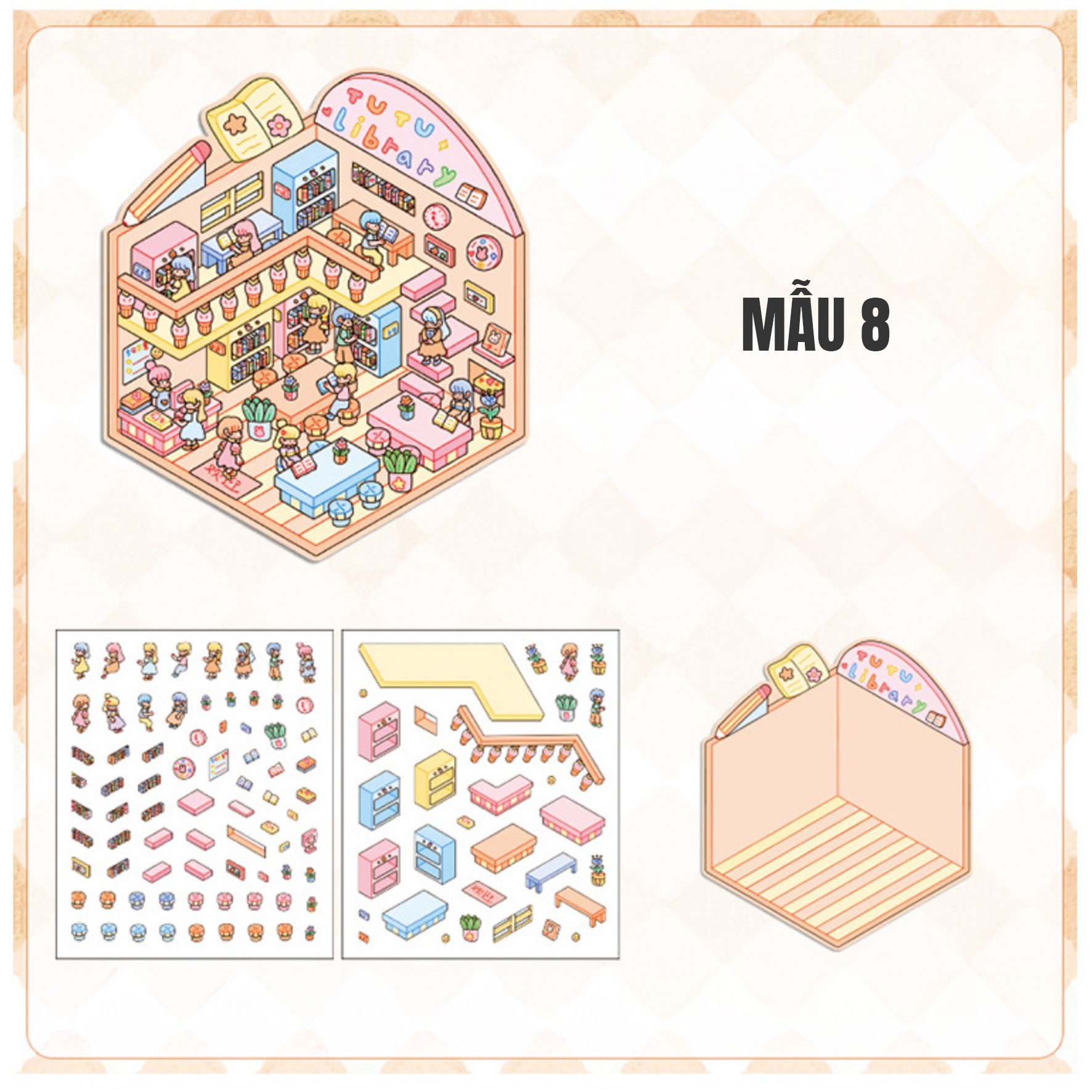Sticker mô hình Isometric MS01