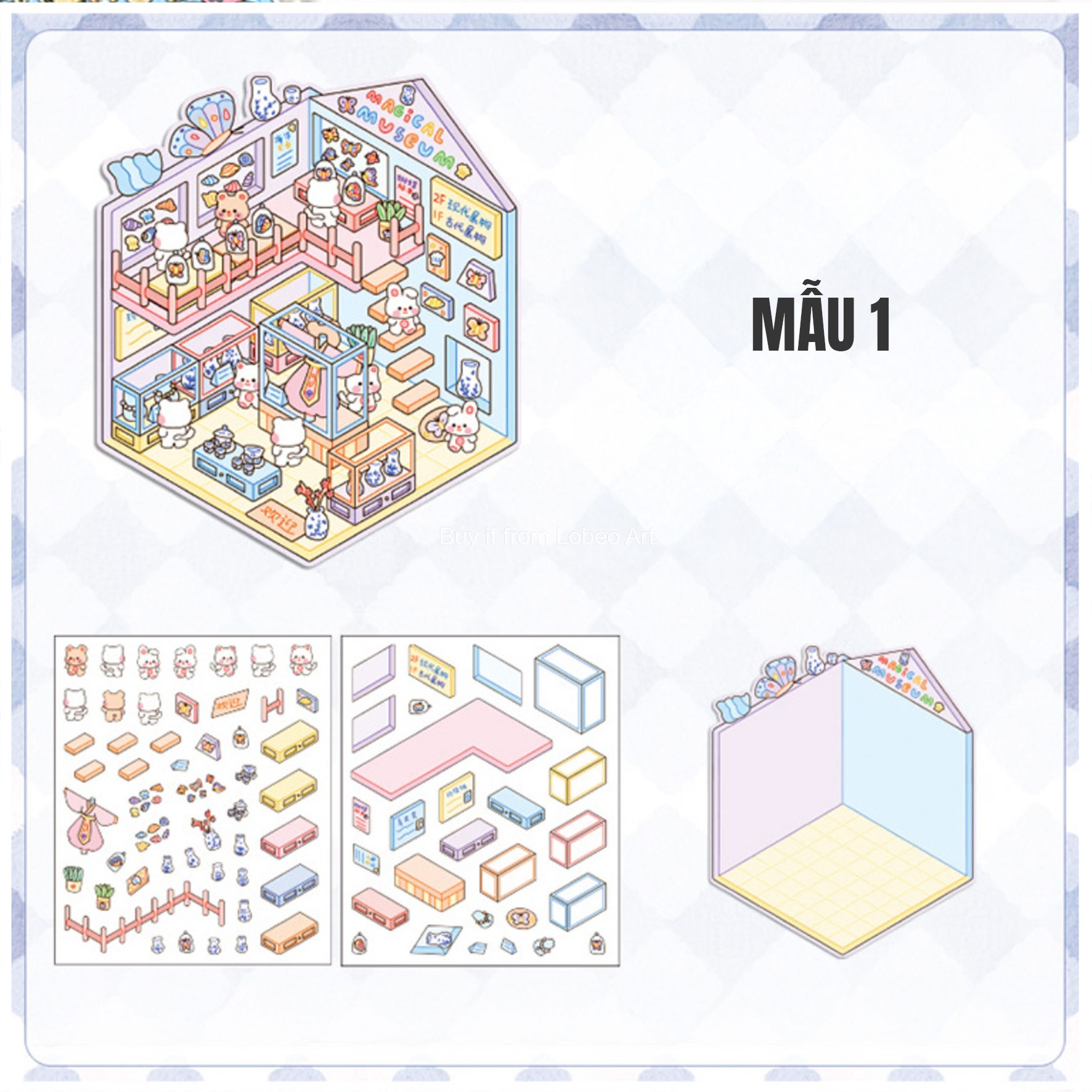 Sticker mô hình Isometric MS01
