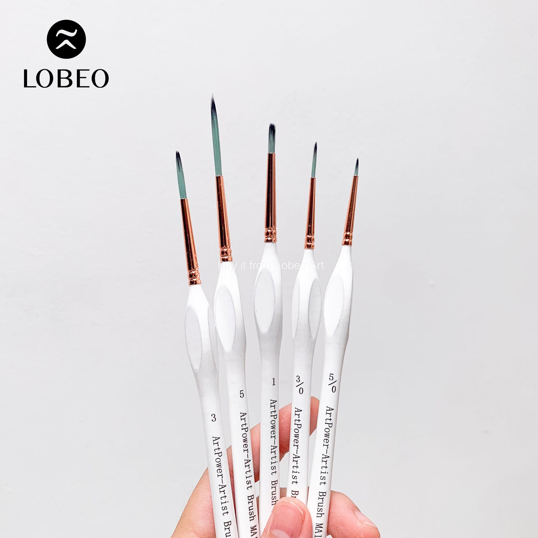 Cọ tỉa Art Power thân trắng lông nhân tạo