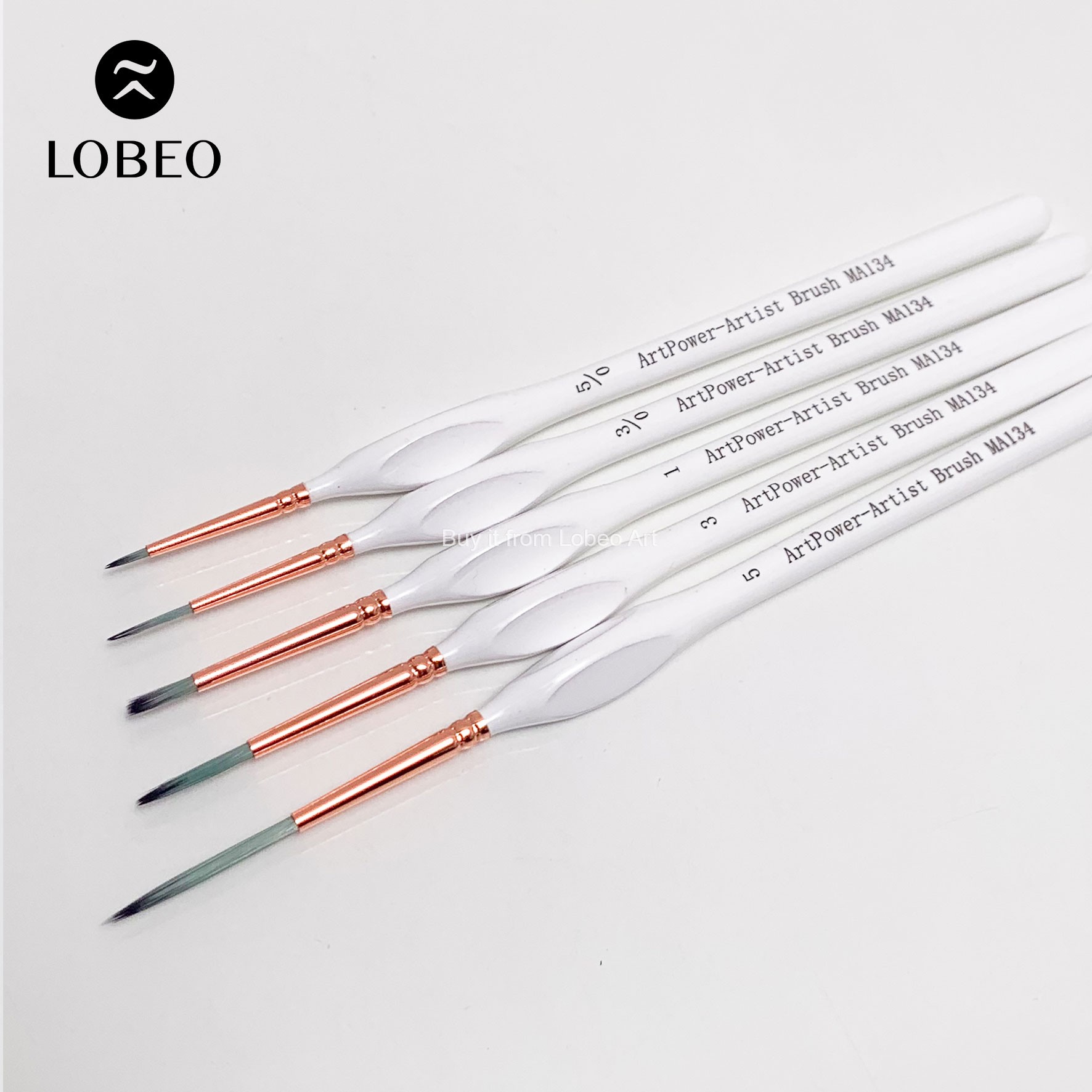 Cọ tỉa Art Power thân trắng lông nhân tạo