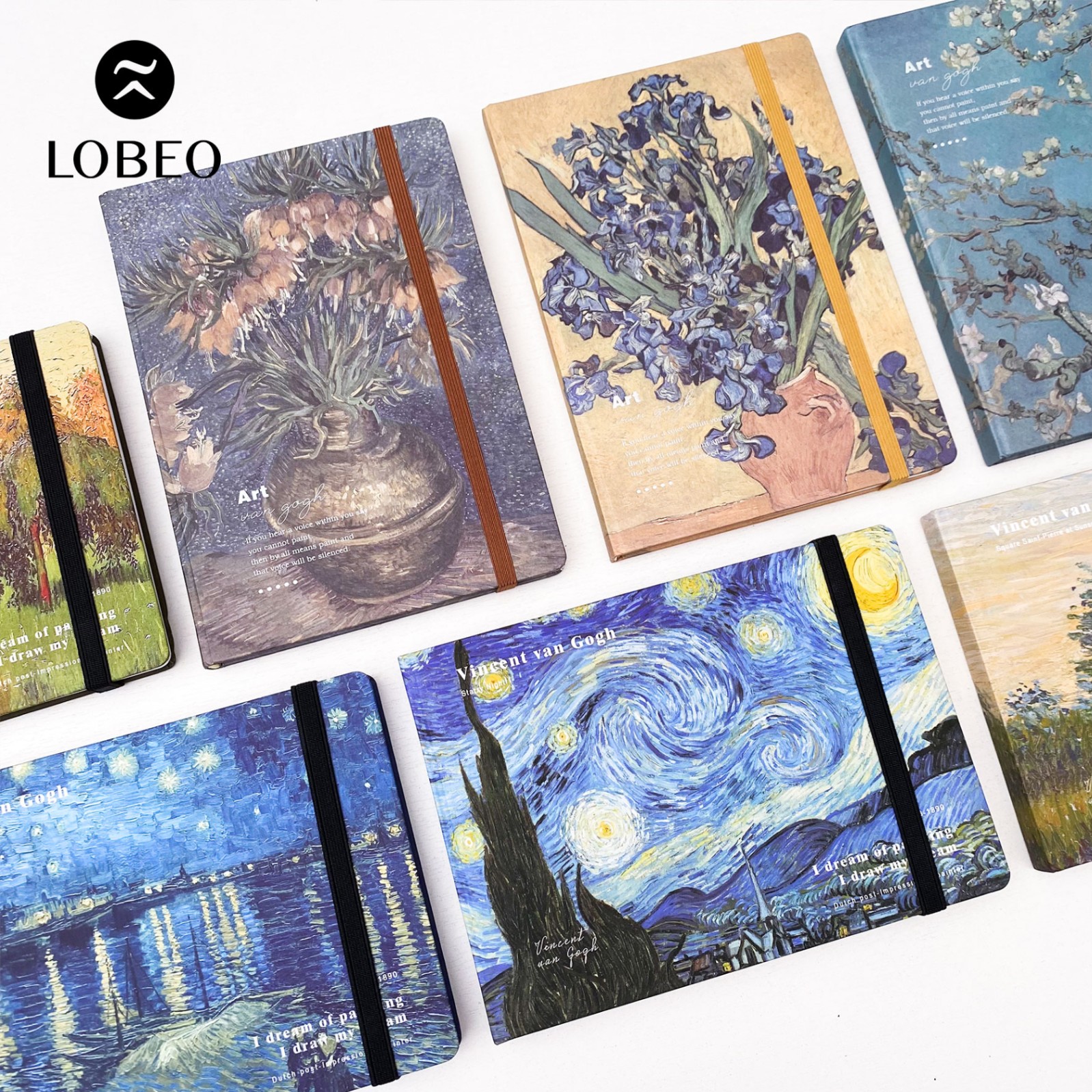 Sổ vẽ gáy khâu Vincent van Gogh 50 tờ 160gsm