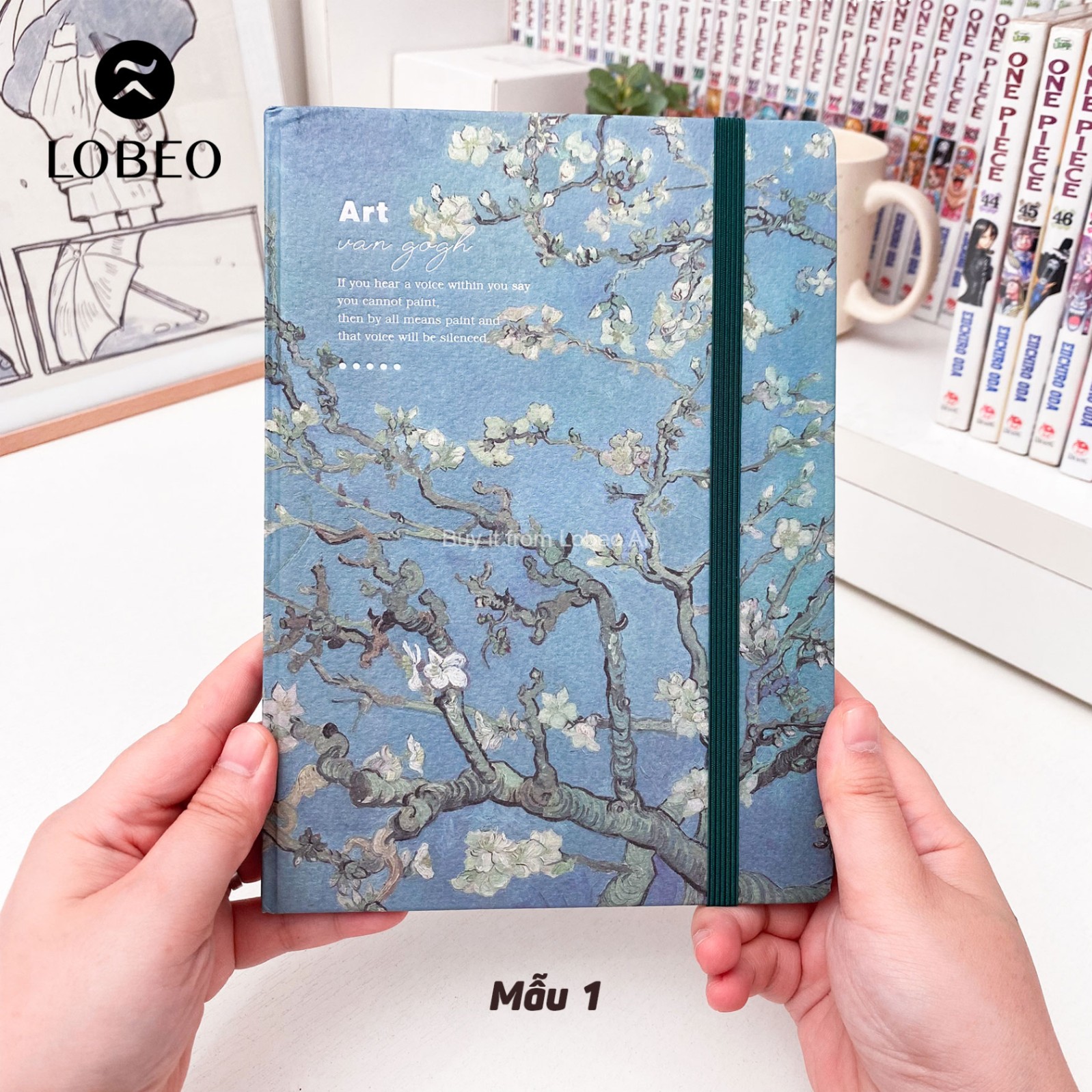 Sổ vẽ gáy khâu Vincent van Gogh 50 tờ 160gsm