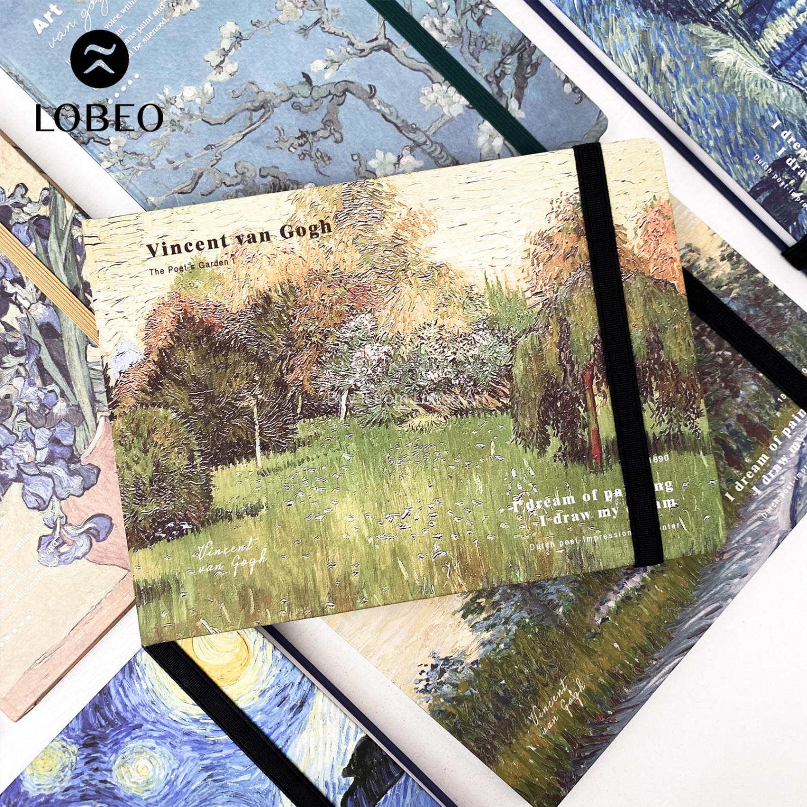 Sổ vẽ gáy khâu Vincent van Gogh 50 tờ 160gsm