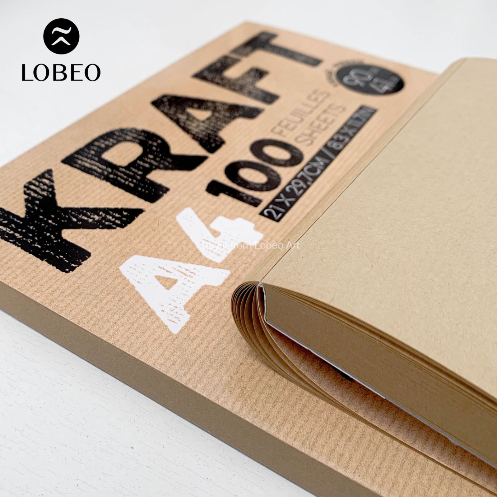 Giấy vẽ Clairefontaine Kraft 100 tờ 90gsm