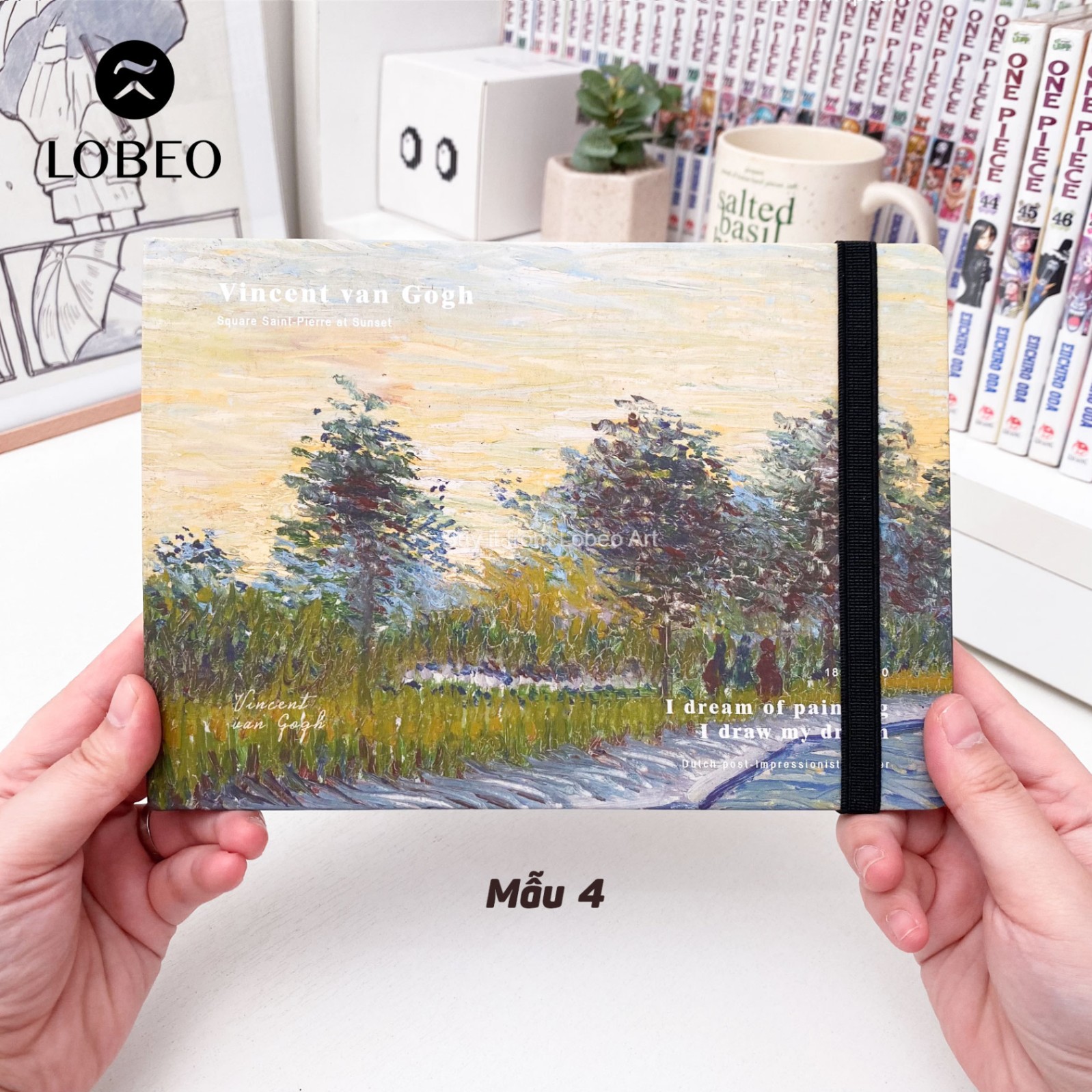 Sổ vẽ gáy khâu Vincent van Gogh 50 tờ 160gsm