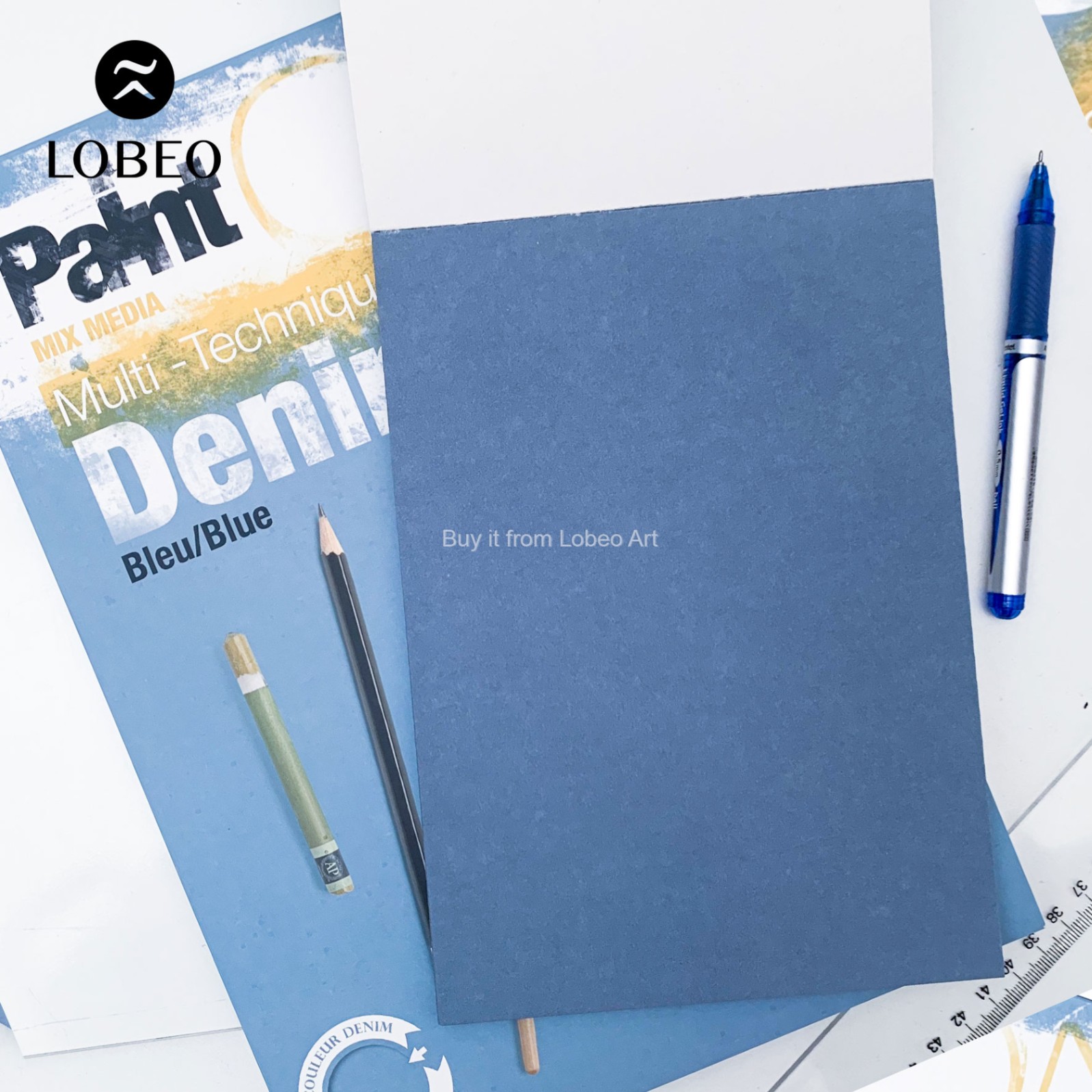 Giấy vẽ màu Denim Mix Media Paint On Clairefontaine 250gsm