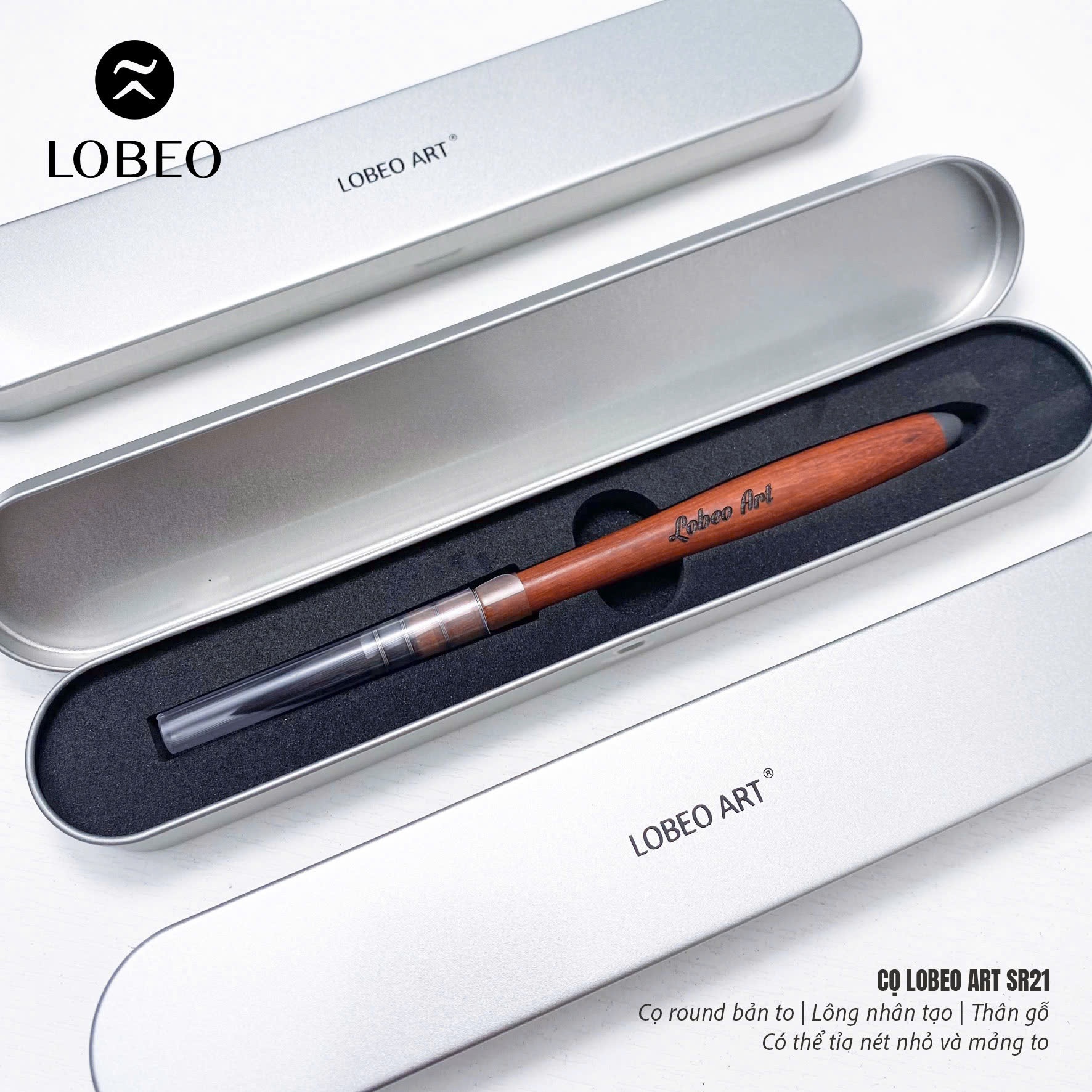 Cọ round bản to Lobeo Art SR21