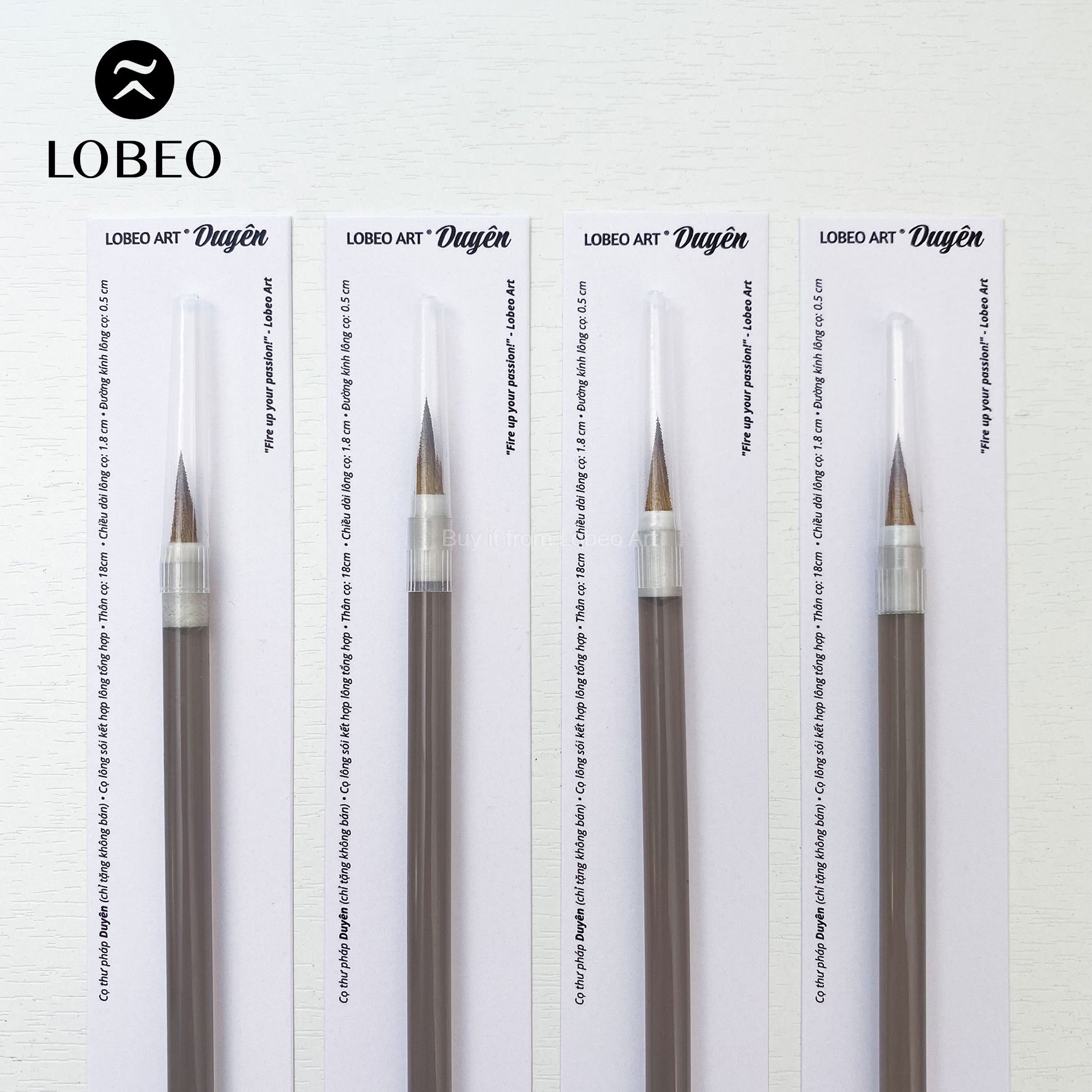 (Quà tặng) Cọ vẽ thư pháp Lobeo - Duyên