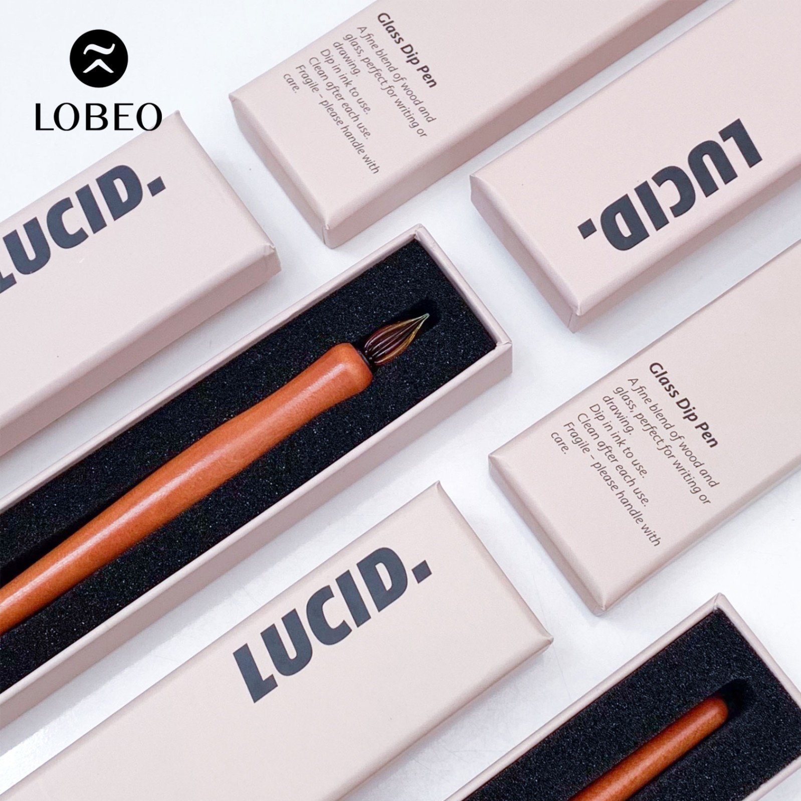 Bút thuỷ tinh thân gỗ Lucid