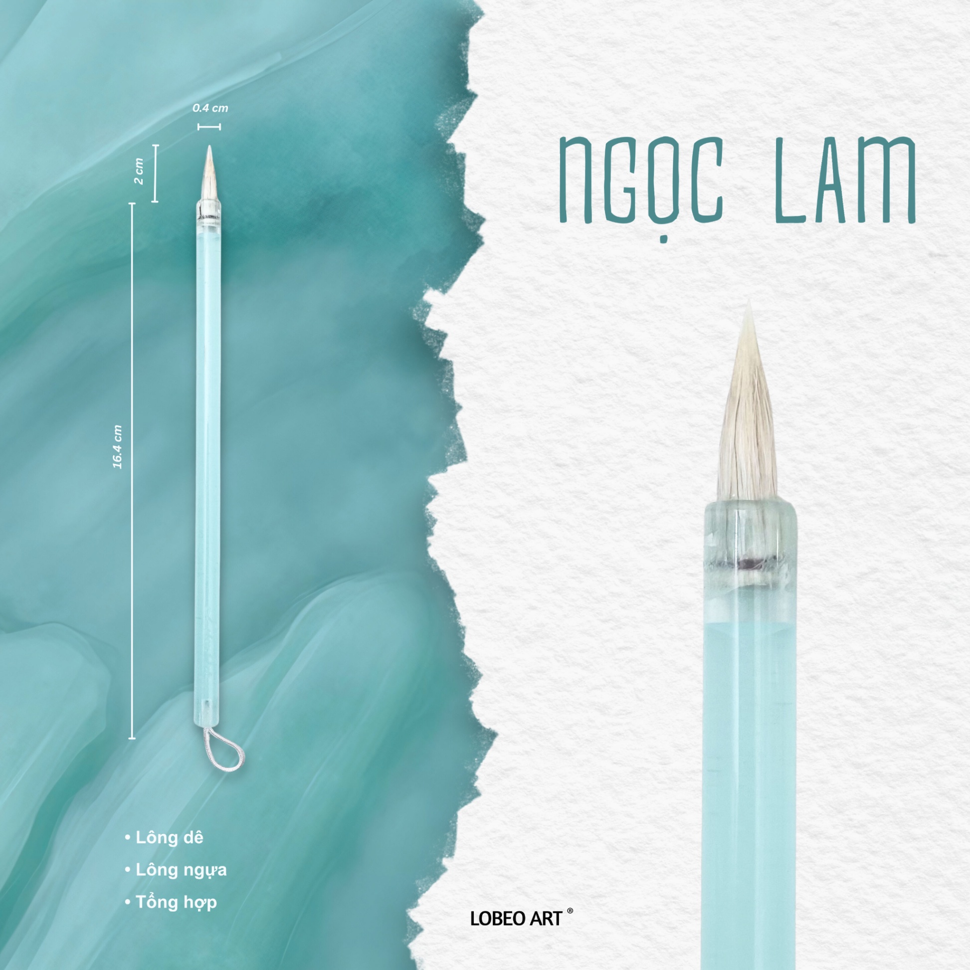 Cọ vẽ thư pháp Lobeo - Ngọc Lam