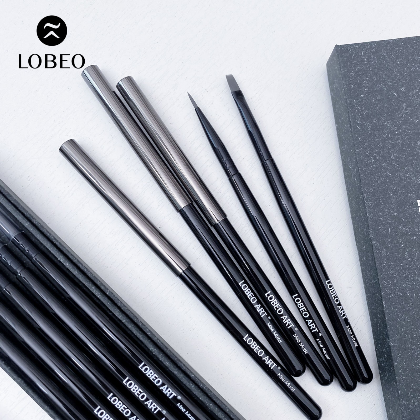 Bộ 5 cọ vẽ Lobeo Mini Muse - Shadow