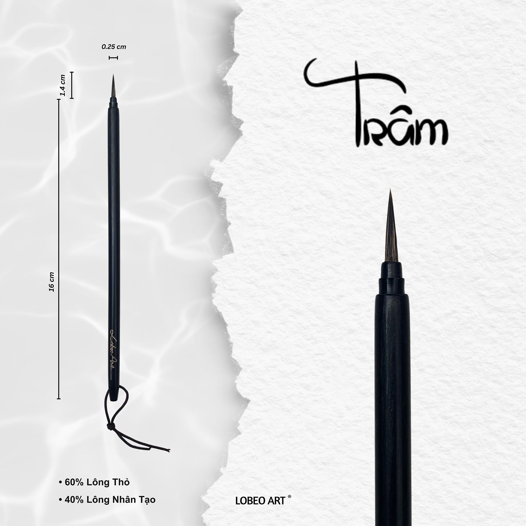 Cọ vẽ thư pháp Lobeo - Trâm