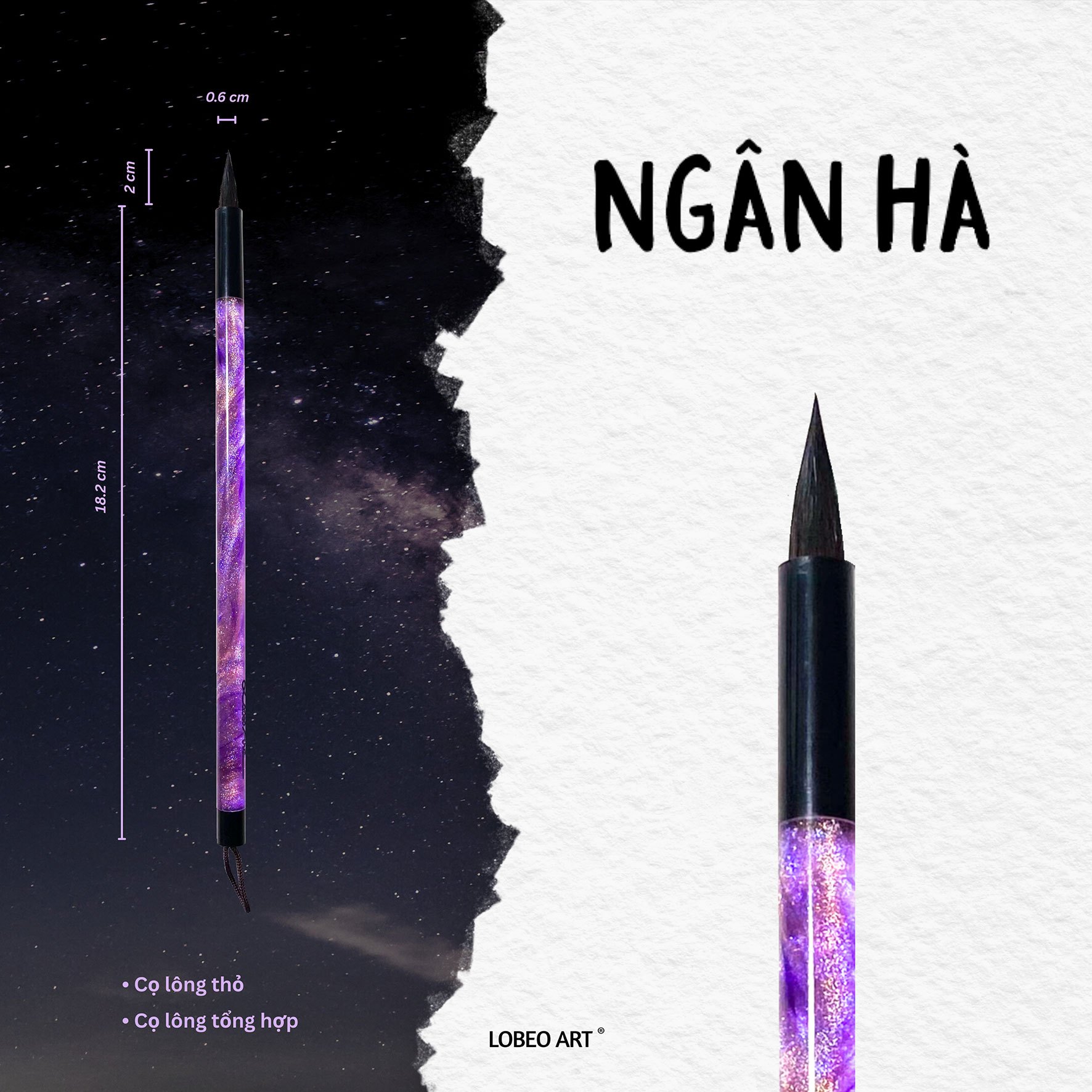 Cọ vẽ thư pháp Lobeo - Ngân Hà