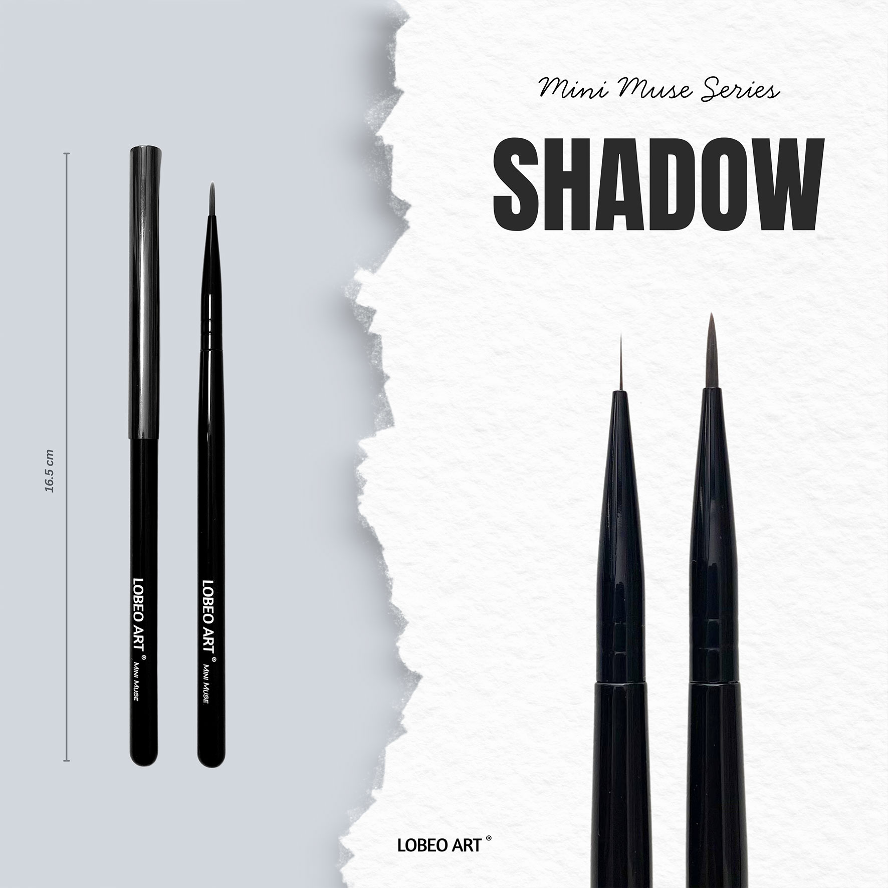 Cọ vẽ Lobeo Mini Muse - Shadow cây lẻ