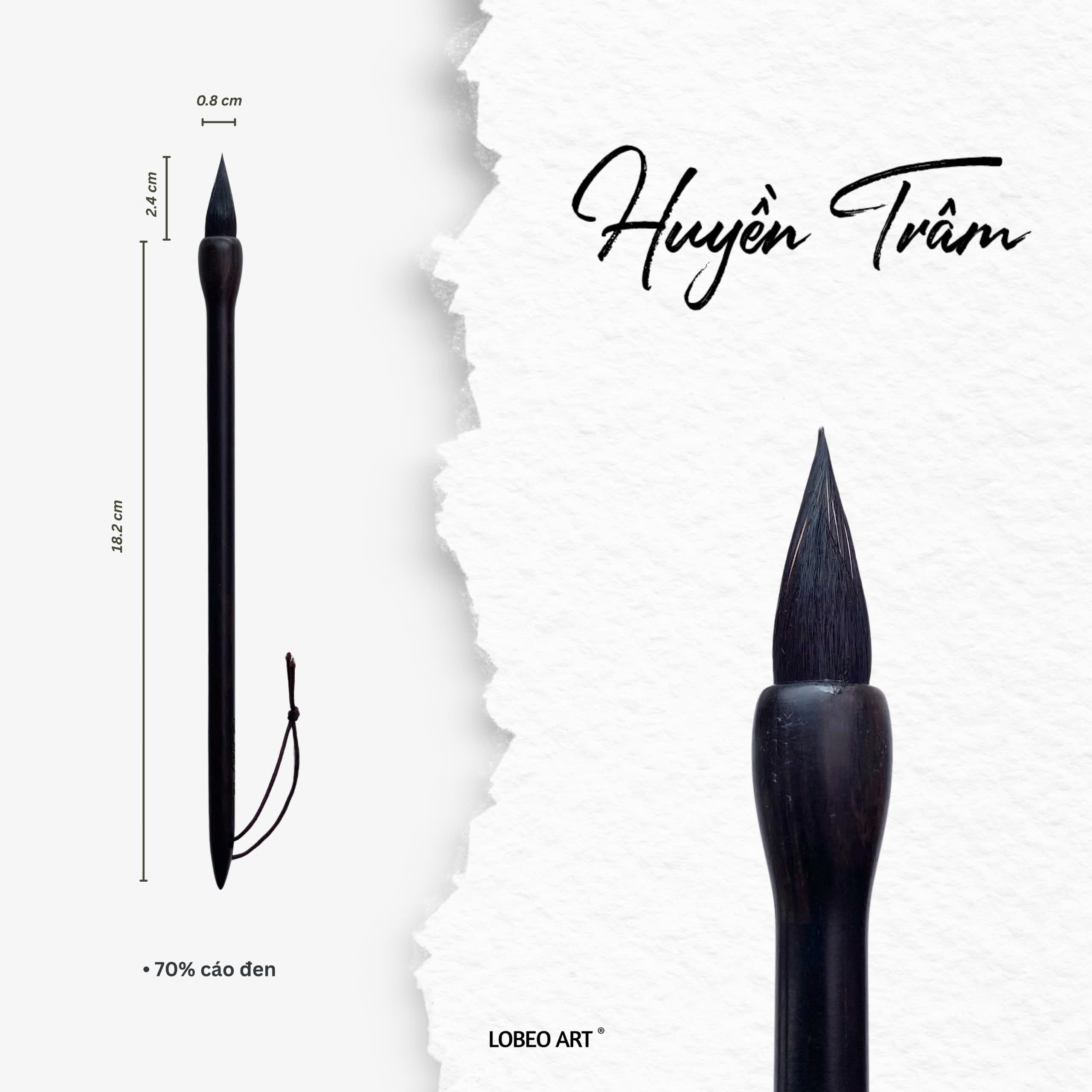 Cọ vẽ thư pháp Lobeo - Huyền Trâm