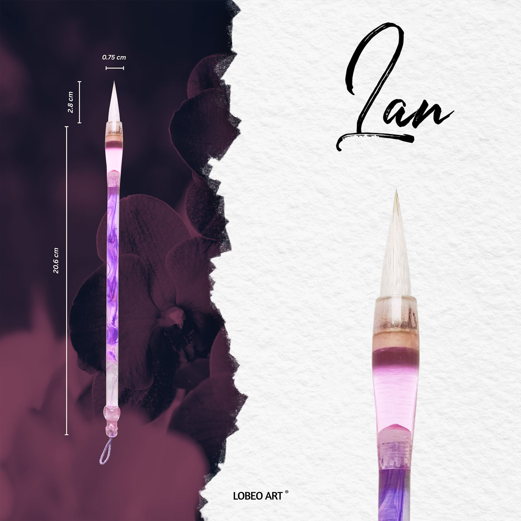 Cọ vẽ thư pháp Lobeo - Lan