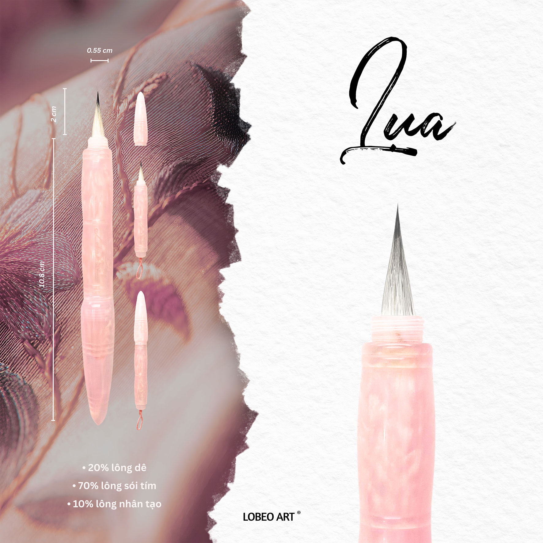 Cọ vẽ thư pháp Lobeo - Lụa