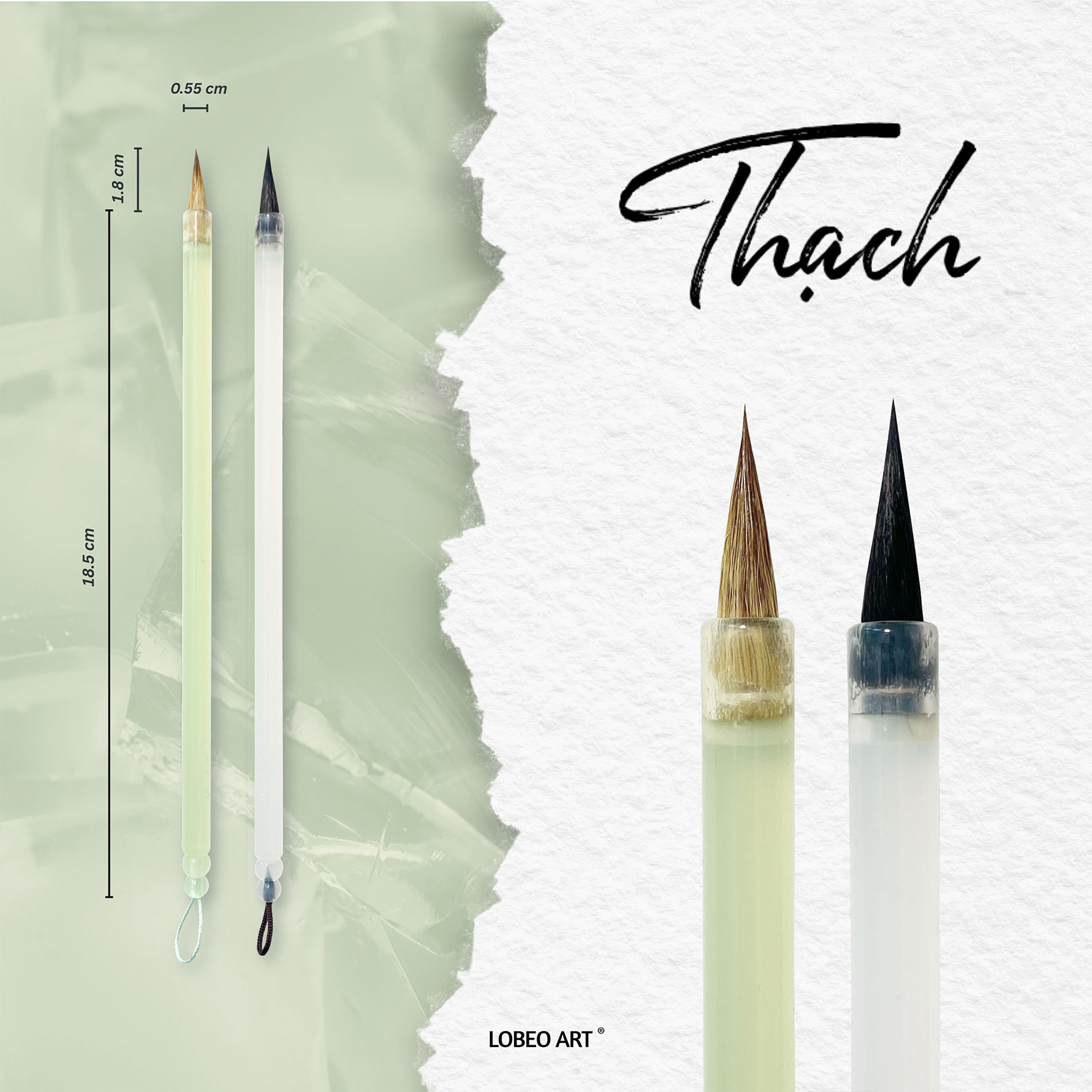 Cọ vẽ thư pháp Lobeo - Thạch