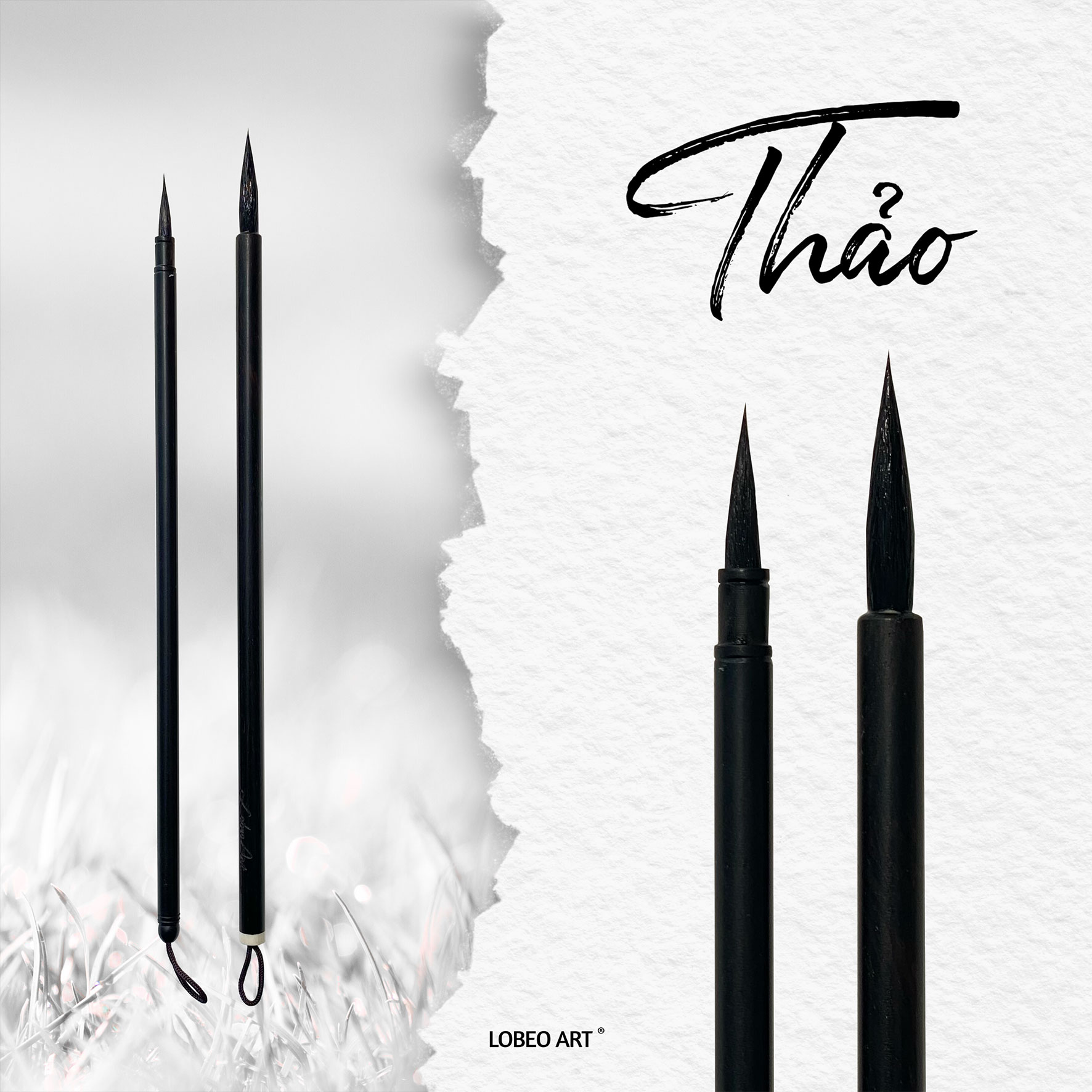 Cọ vẽ thư pháp Lobeo - Thảo