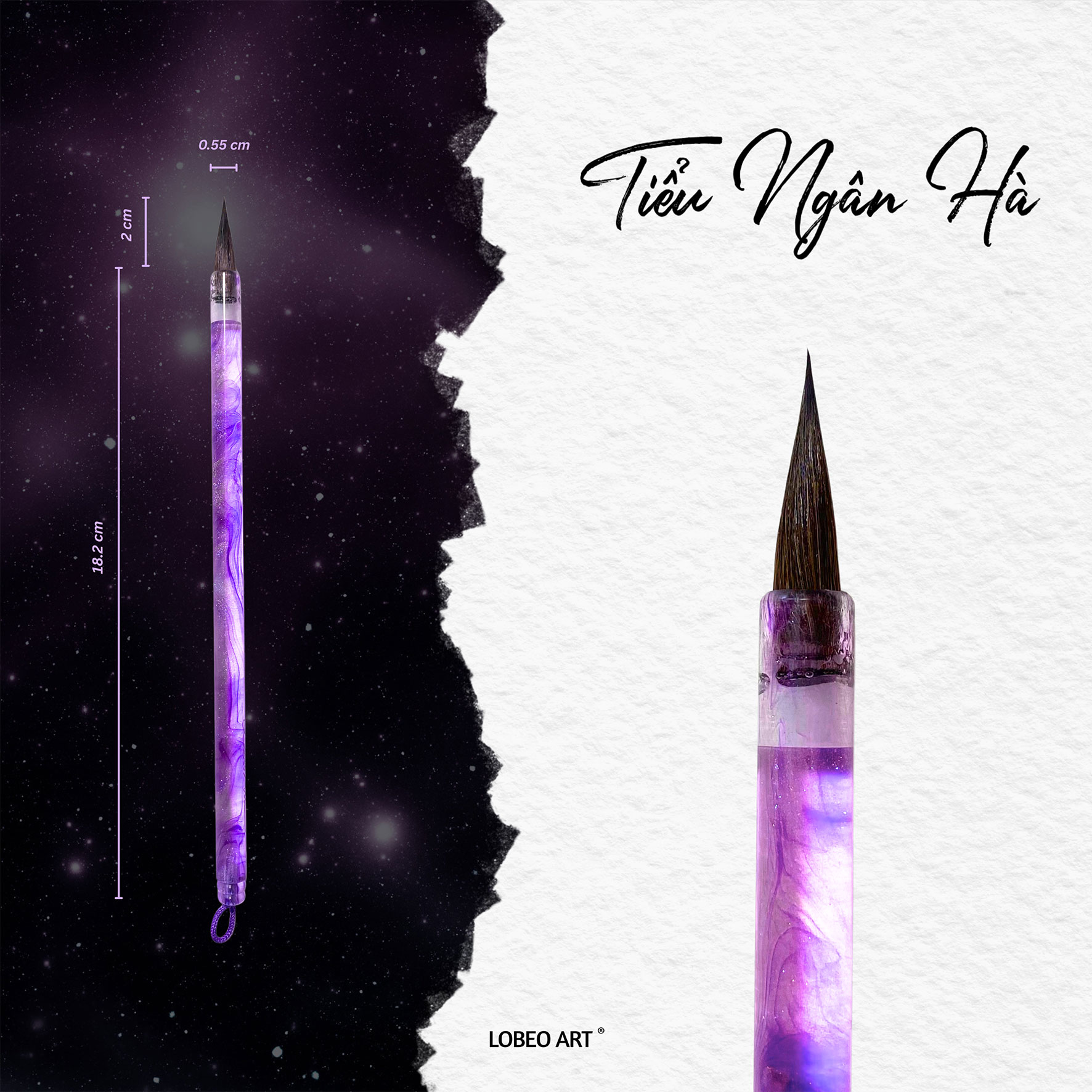 Cọ vẽ thư pháp Lobeo - Tiểu Ngân Hà