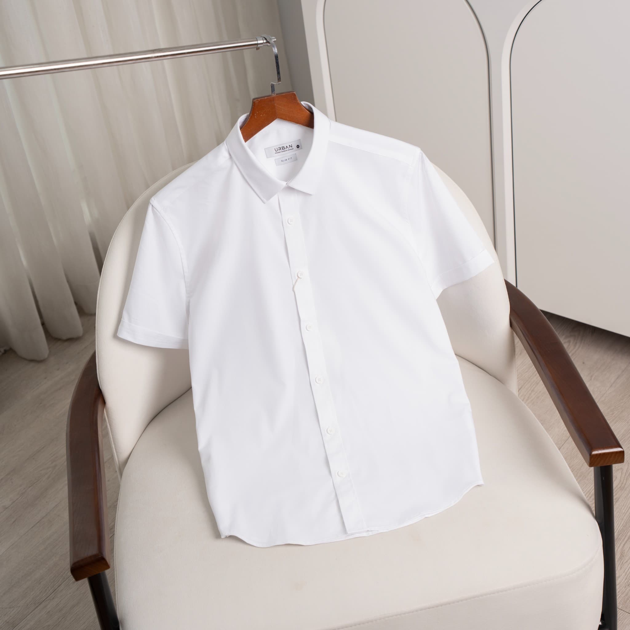 Áo Sơ Mi Cộc Tay Urban 1025 - Trắng - S