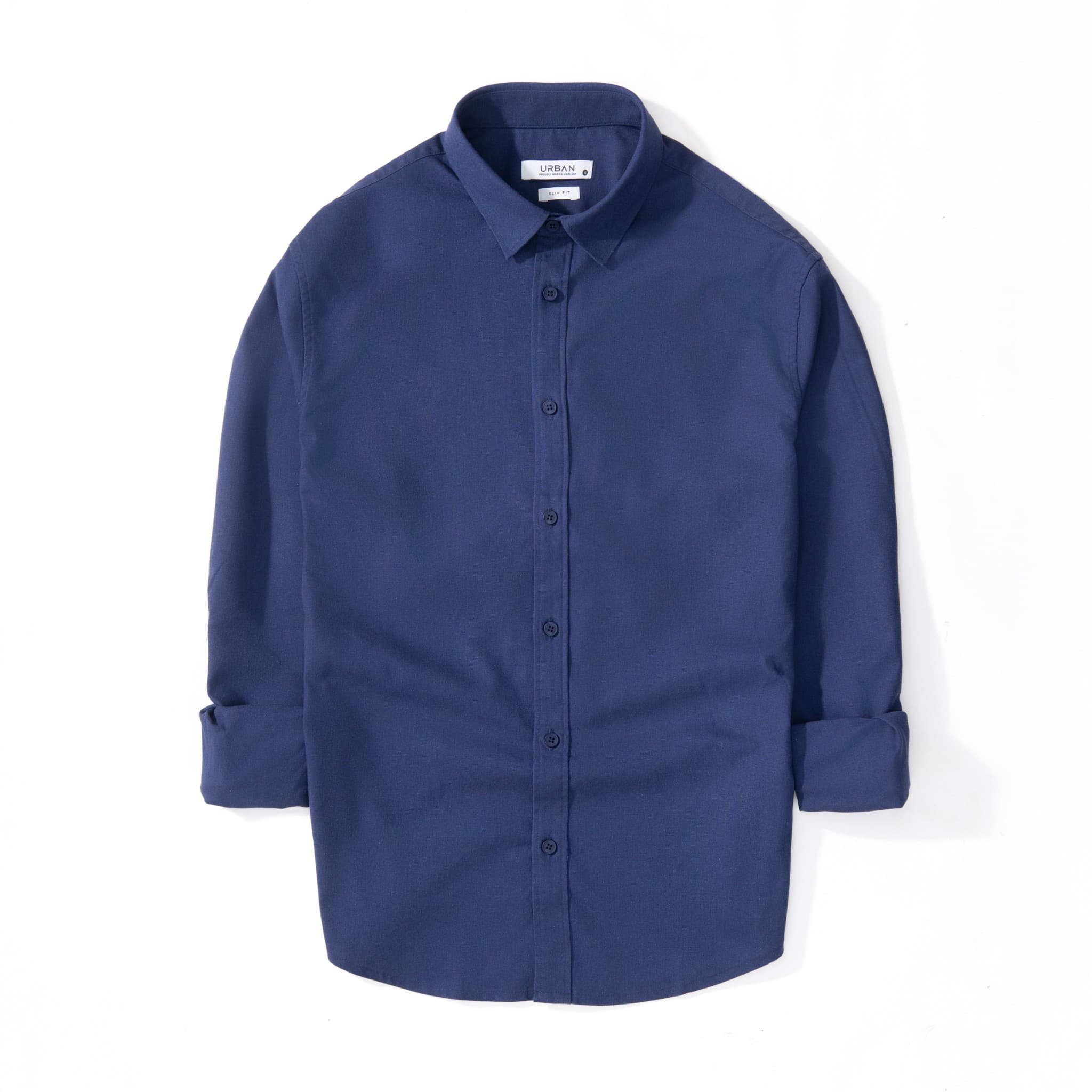 Áo Sơ Mi Dài Tay Urban Linen 1005 - Xanh than - S