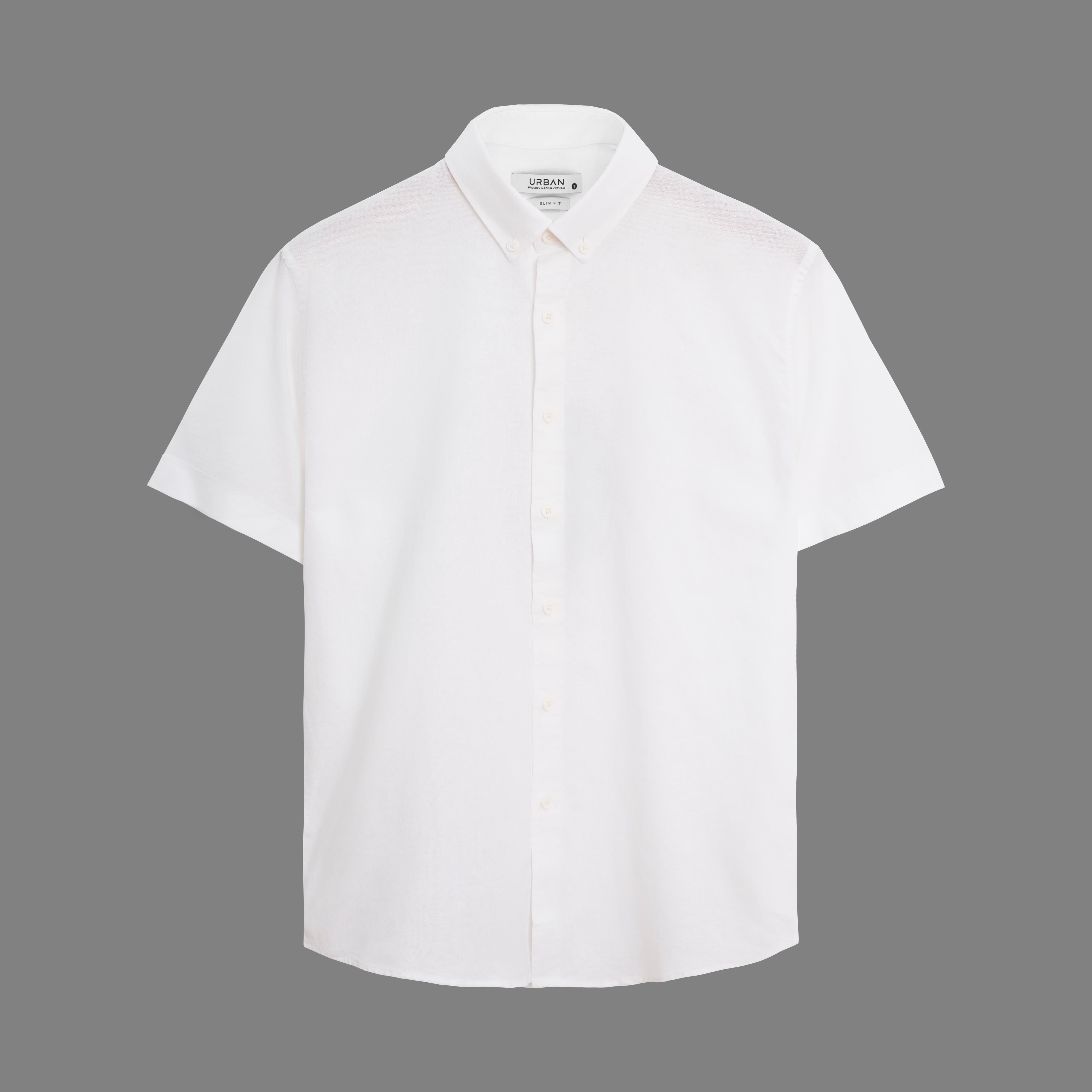 Áo Sơ Mi Cộc Tay Linen Urban 1305 - Trắng - S