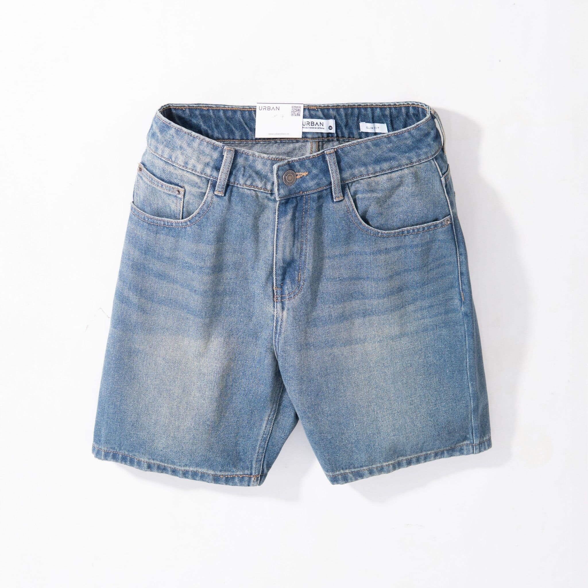Quần Short Jean Urban 2115 - Xanh Mài - 29