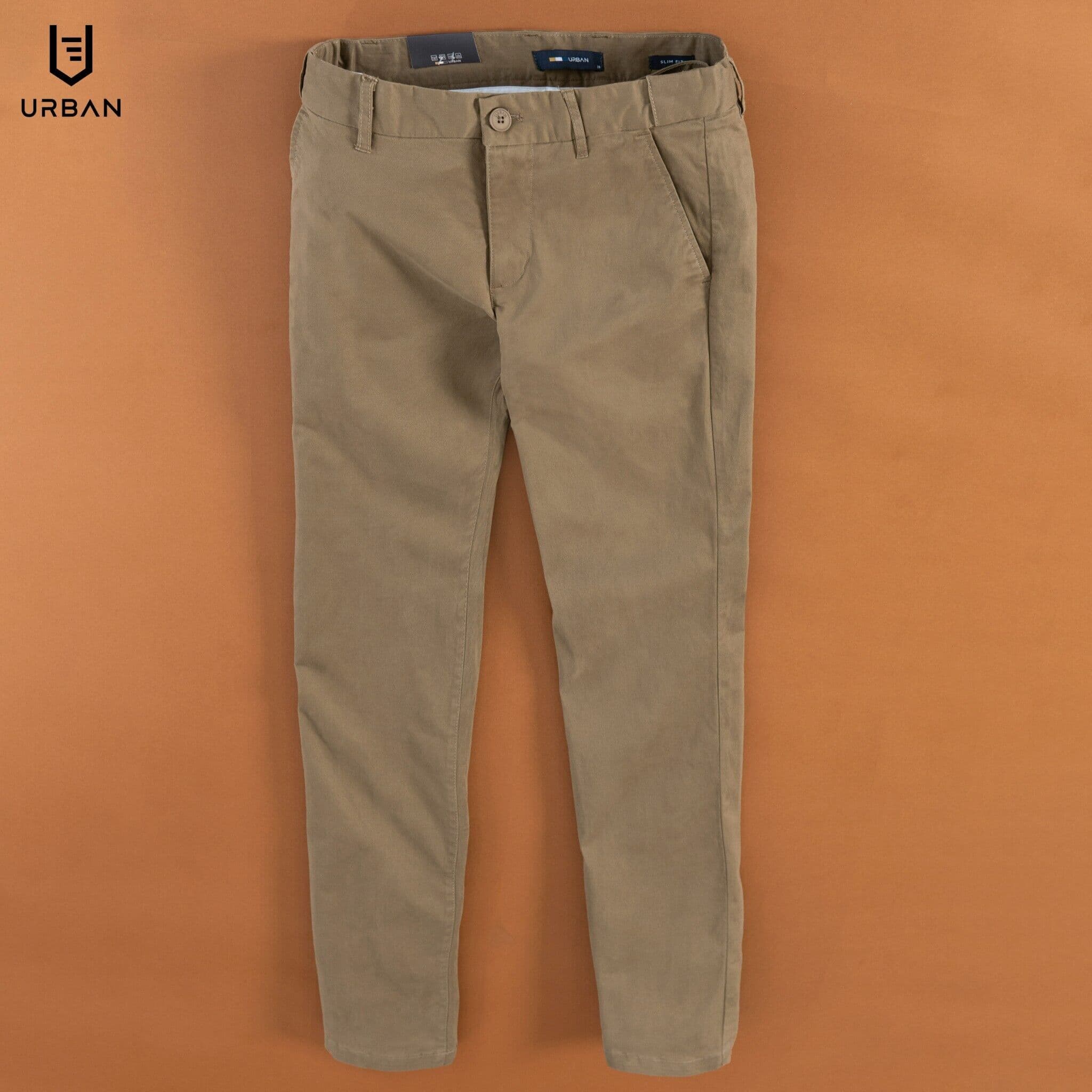 Quần Kaki Cạp Trượt Urban 025 - Nâu cafe - 28