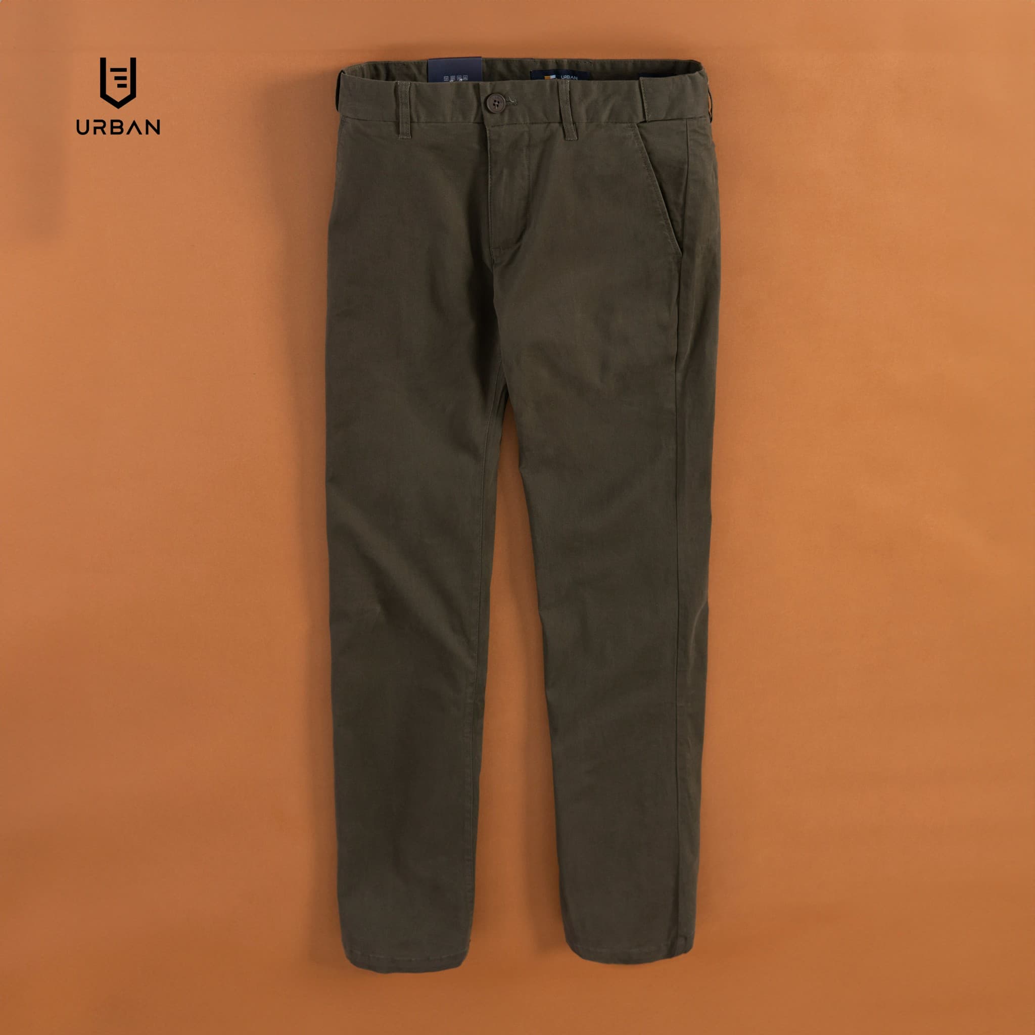 Quần Kaki Cạp Trượt Urban 025 - Xanh Moss - 28