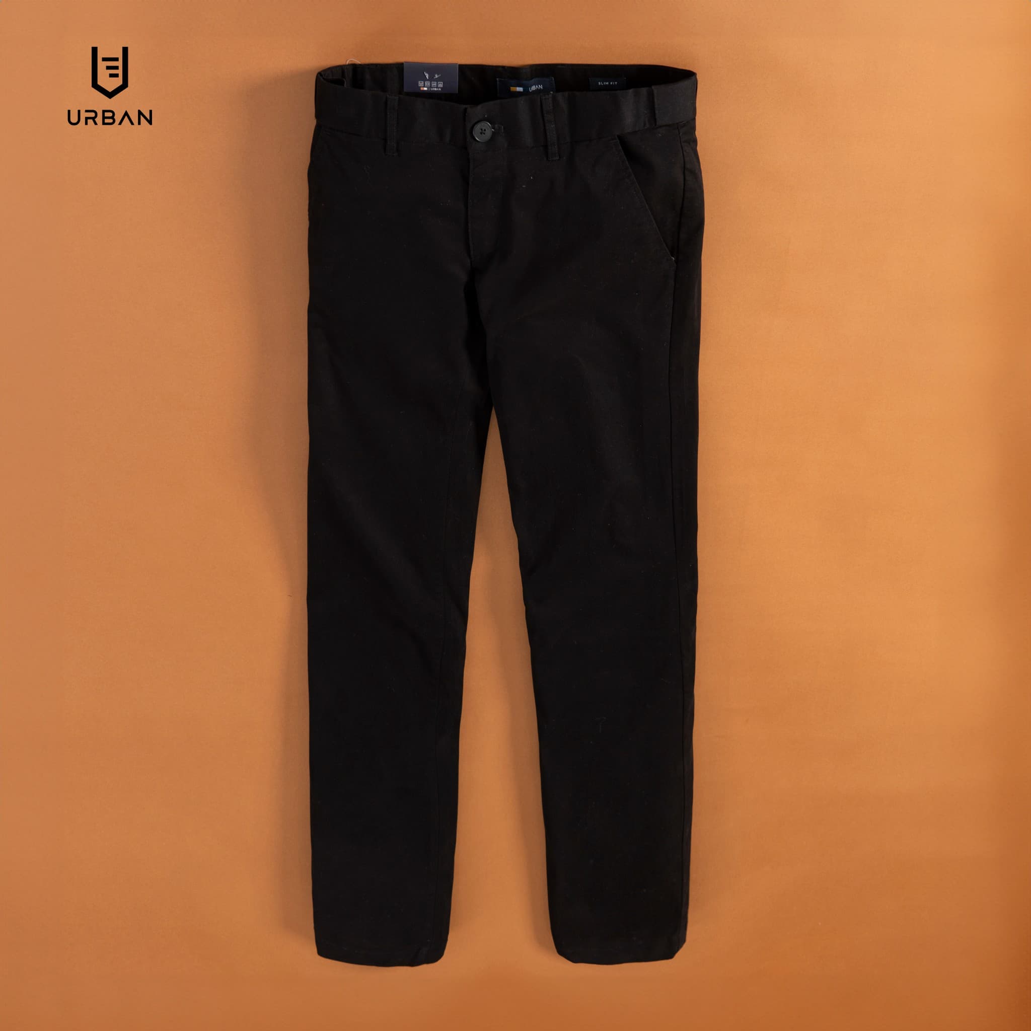 Quần Kaki Cạp Trượt Urban 025 - Đen - 28