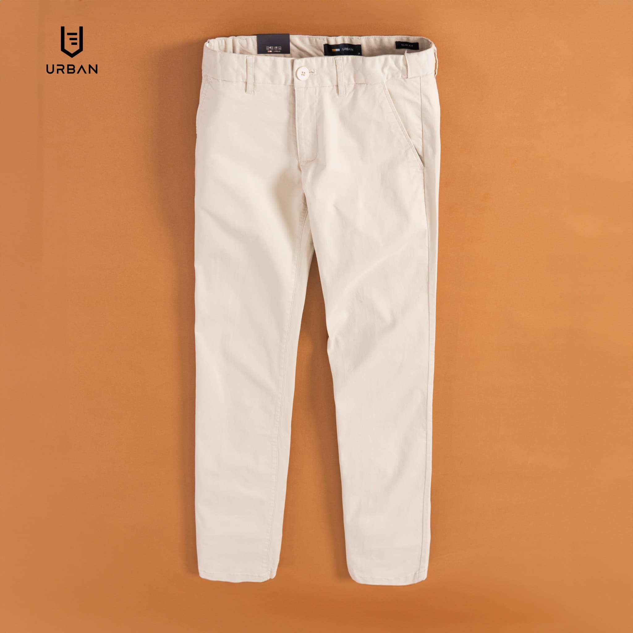 Quần Kaki Cạp Trượt Urban 025 - Kem - 28