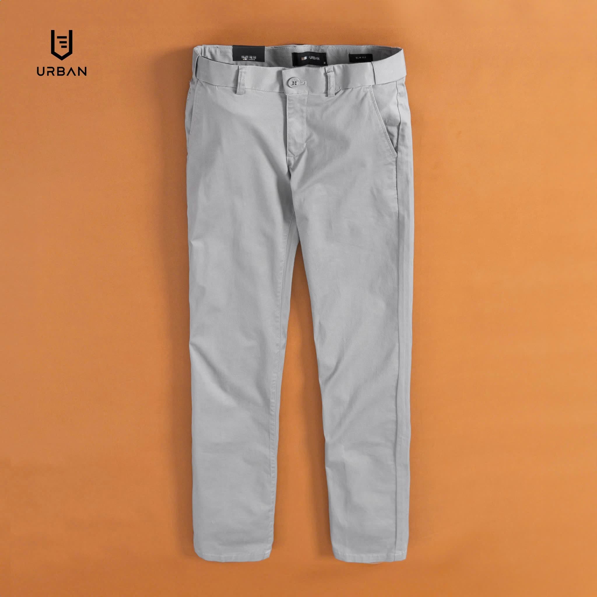 Quần Kaki Cạp Trượt Urban 025 - Ghi - 28