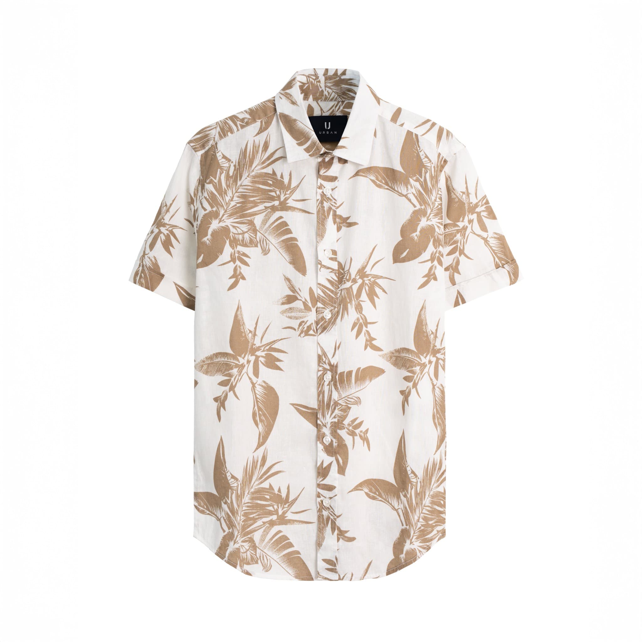 Áo Sơ Mi Cộc Tay Linen Partern Urban 2158 - NO.6 - S
