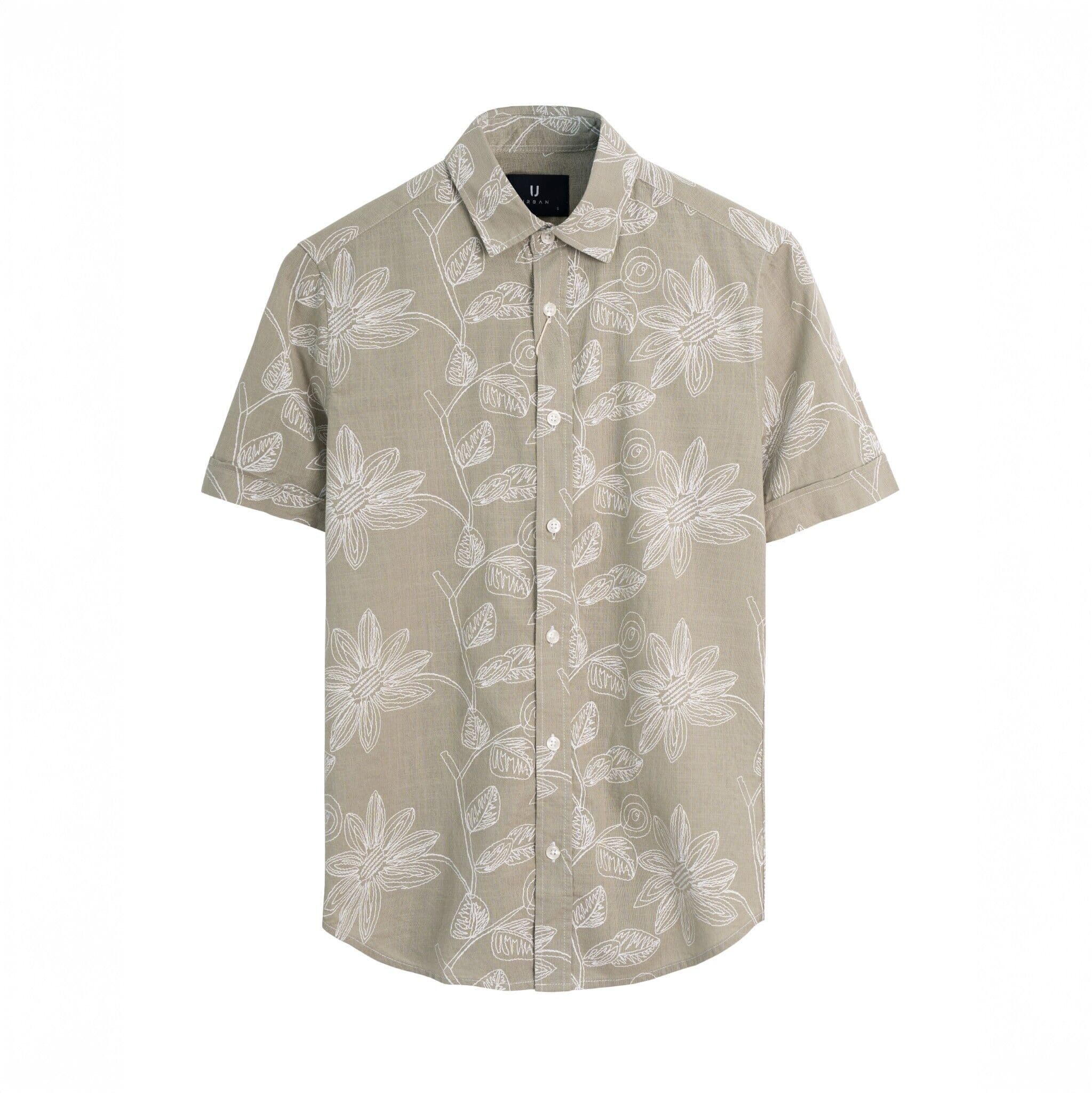 Áo Sơ Mi Cộc Tay Linen Partern Urban 2158 - NO.3 - S