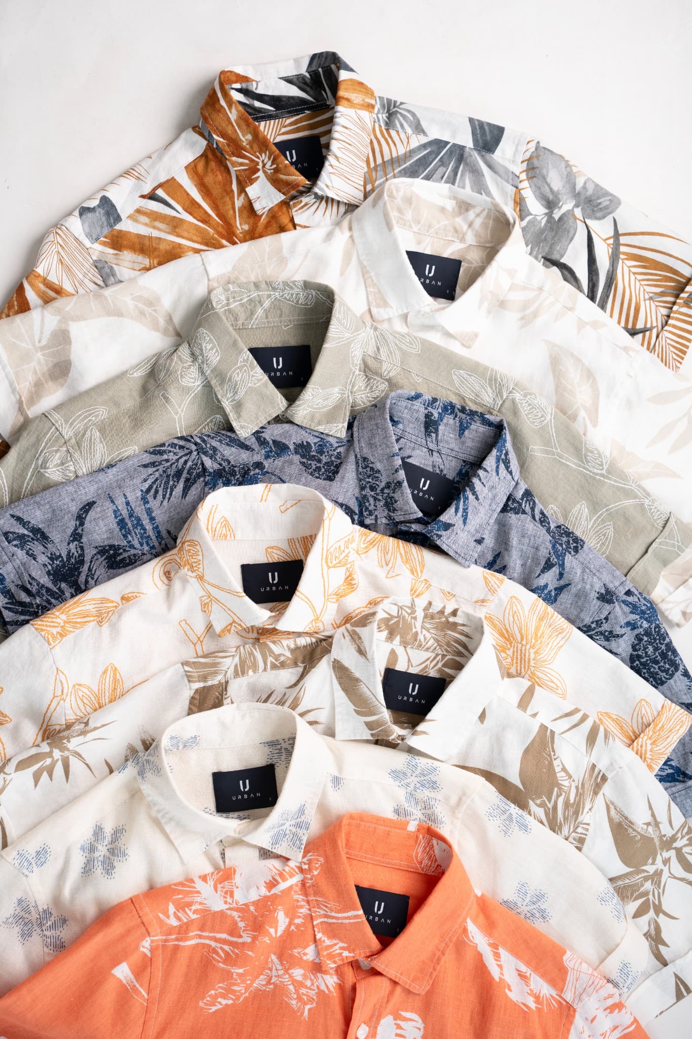 Áo Sơ Mi Cộc Tay Linen Partern Urban 2158